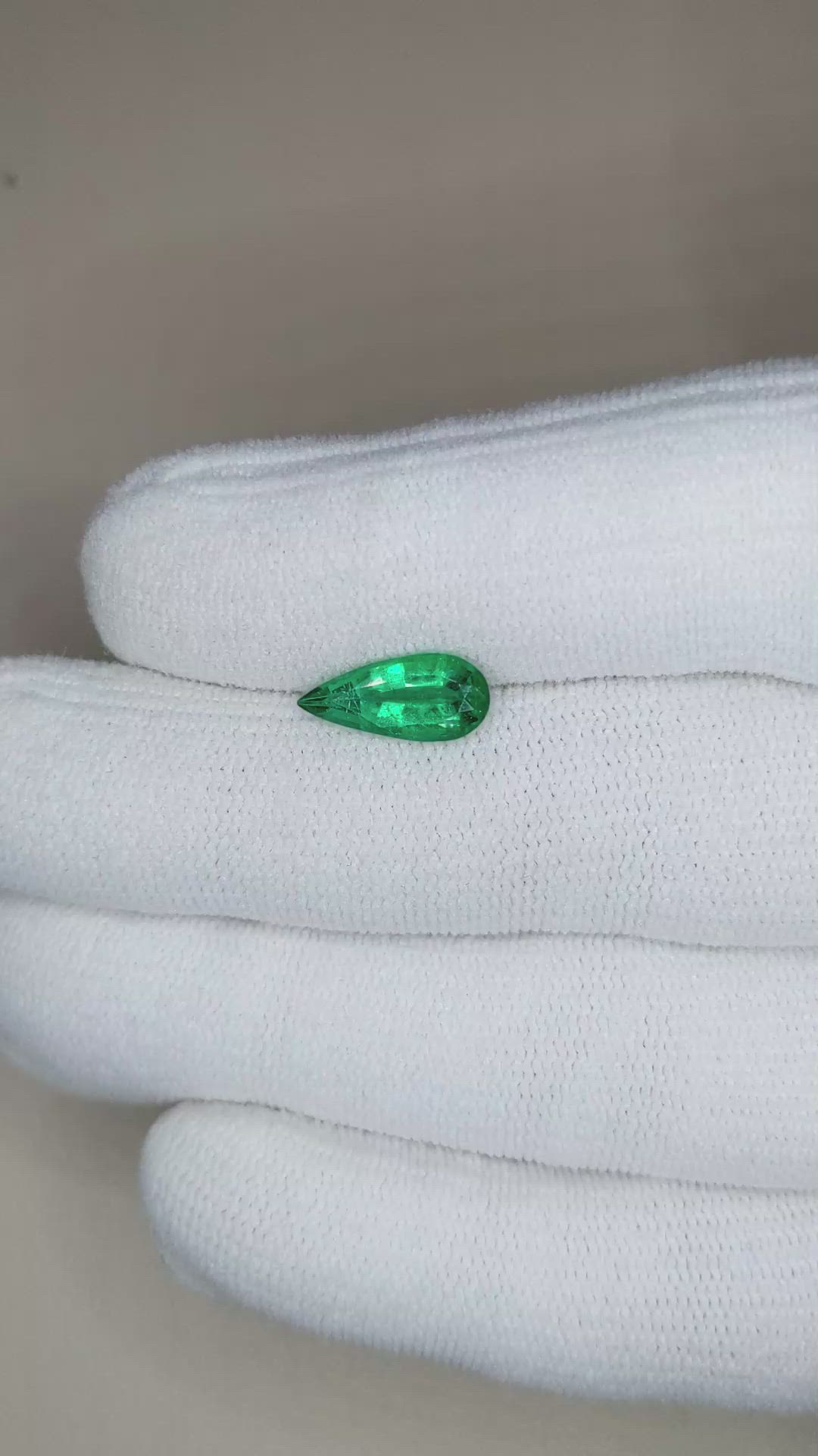1.33 Ct. Emerald from Zambia Size Video