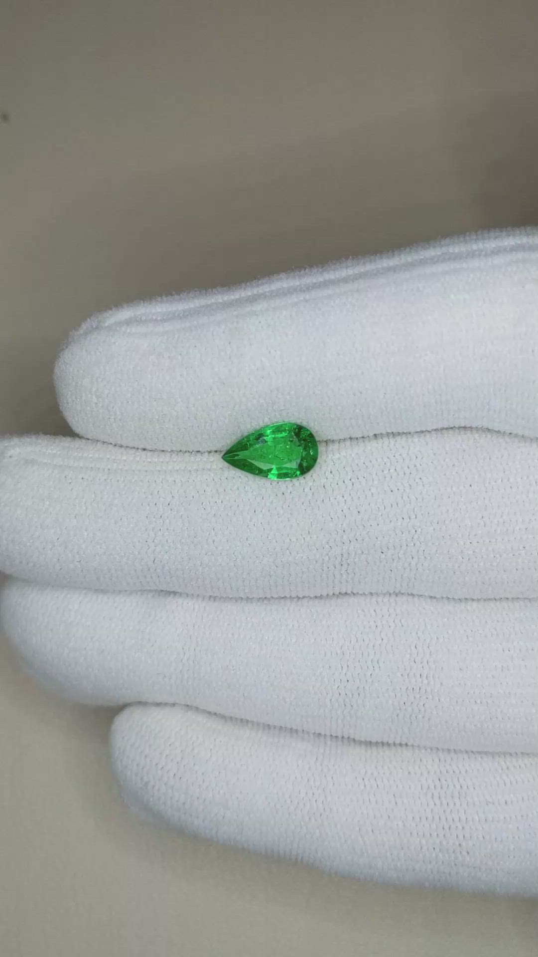 1.09 Ct. Emerald from Zambia Size Video