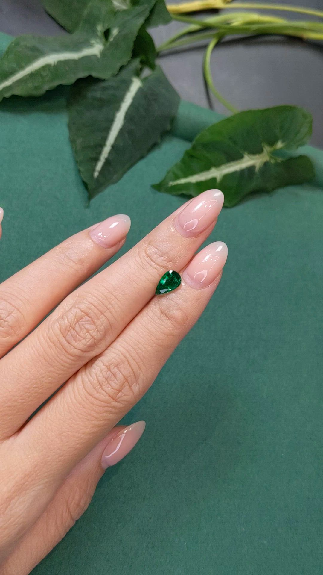 0.95 Ct. Emerald from Zambia Size Video