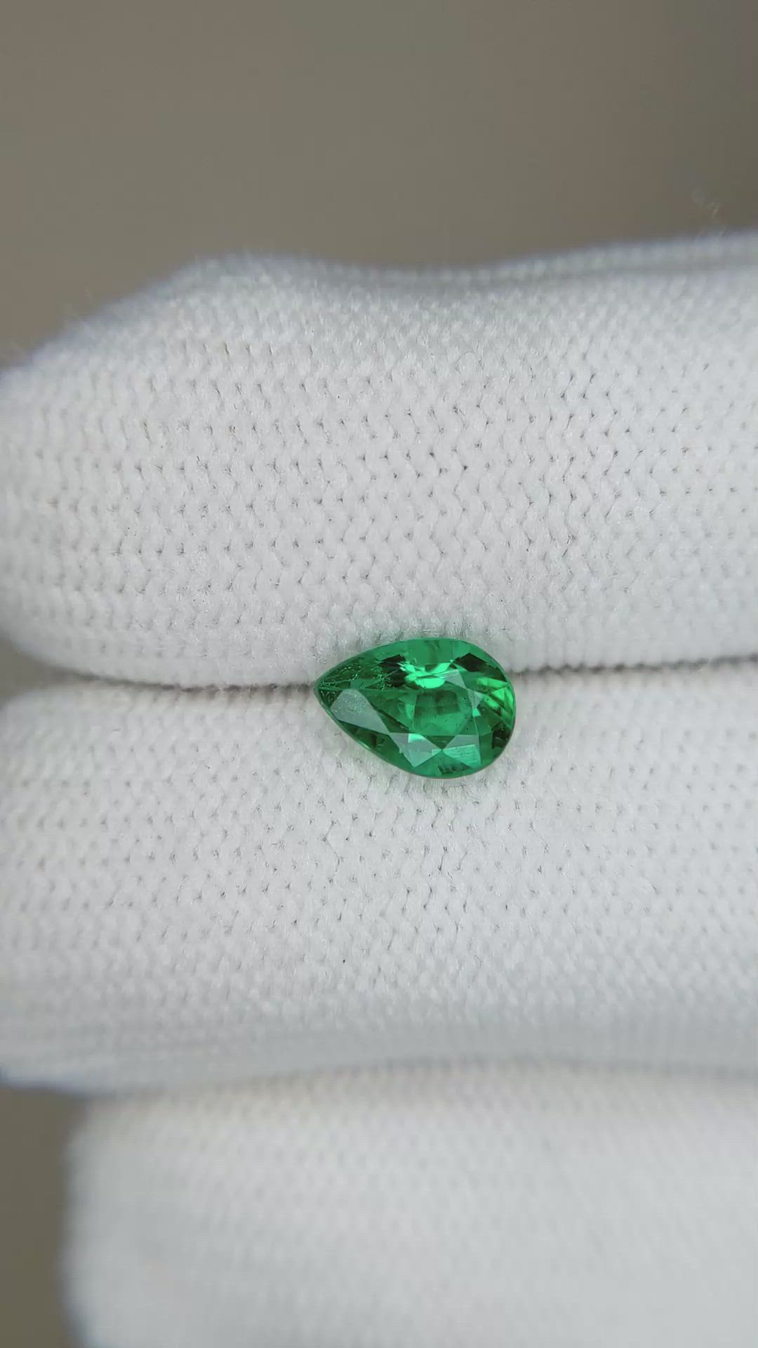 0.81 Ct. Emerald from Zambia Size Video