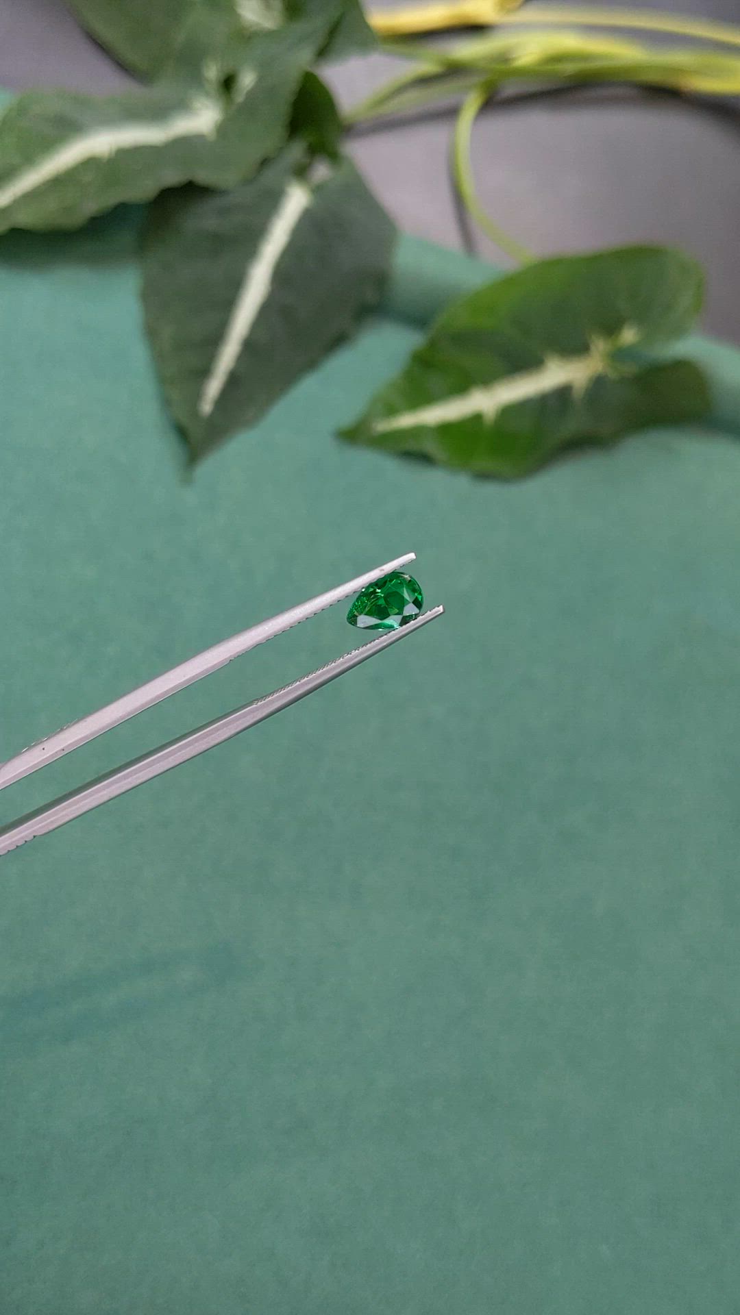 0.81 Ct. Emerald from Zambia Size Video