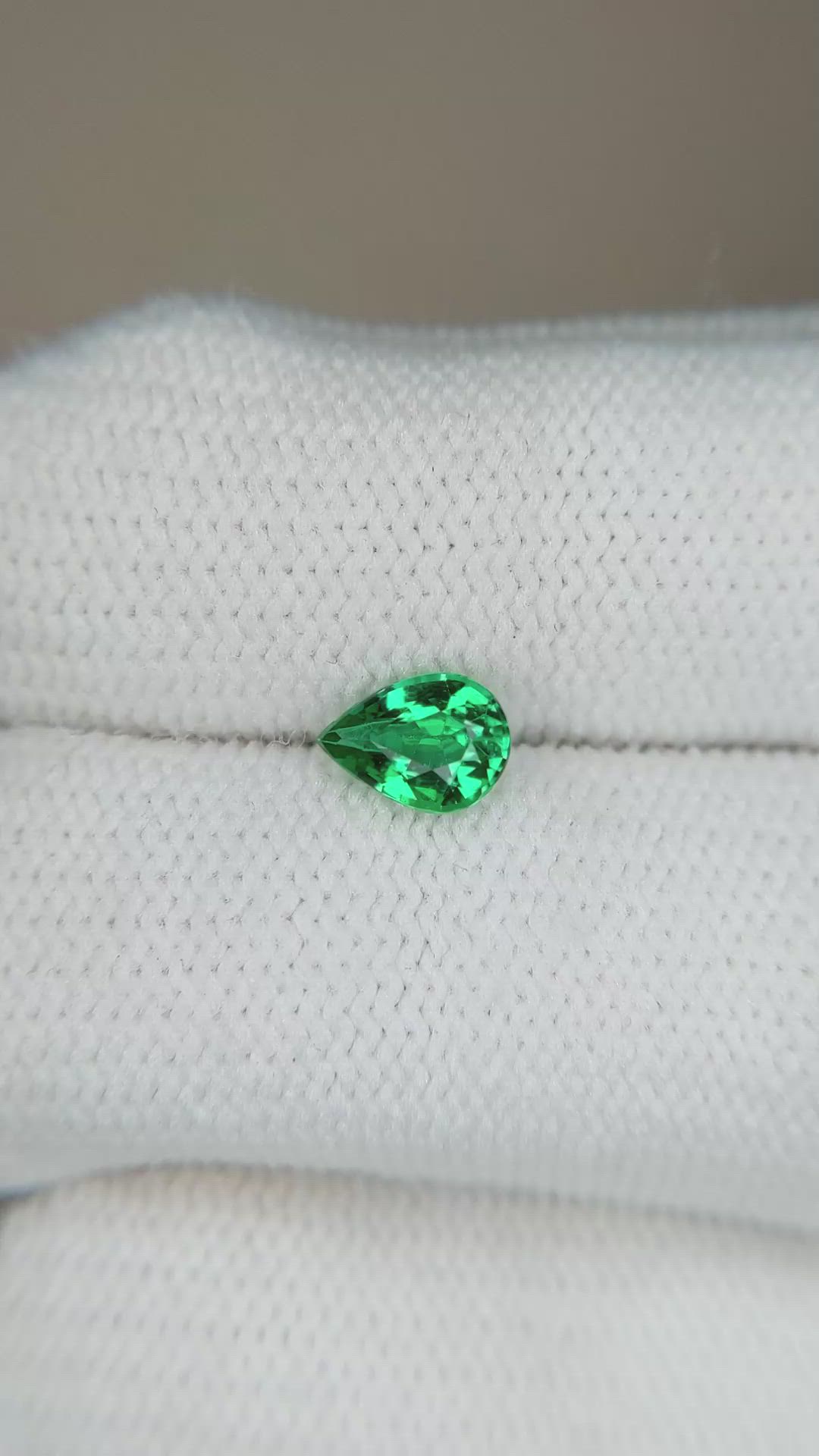 0.49 Ct. Emerald from Zambia Size Video