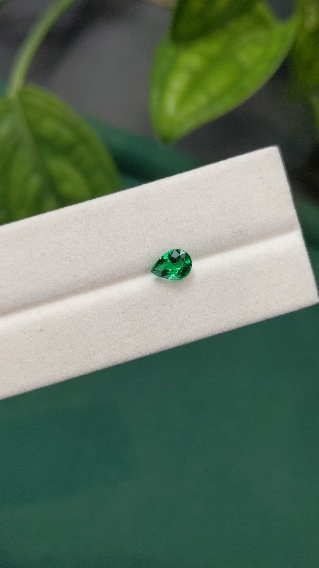 0.49 Ct. Emerald from Zambia Size Video