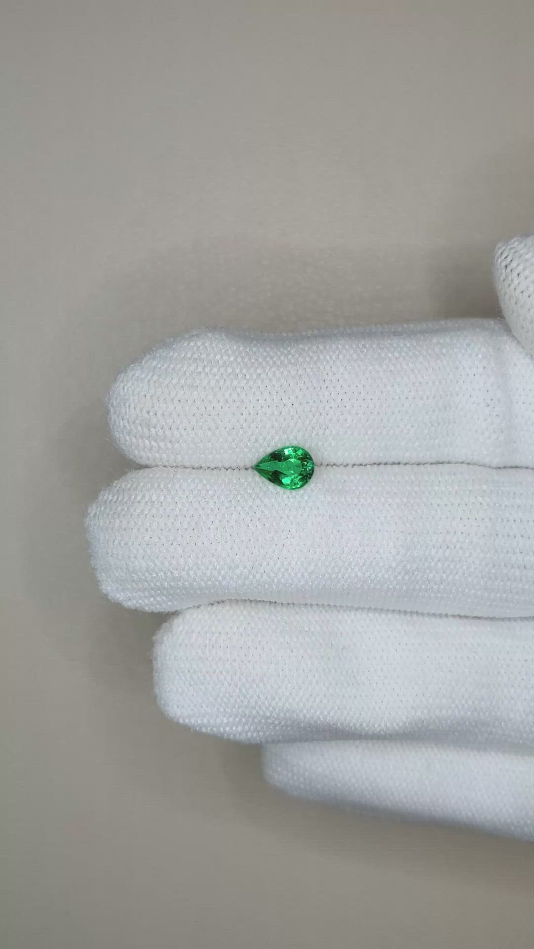0.49 Ct. Emerald from Zambia Size Video