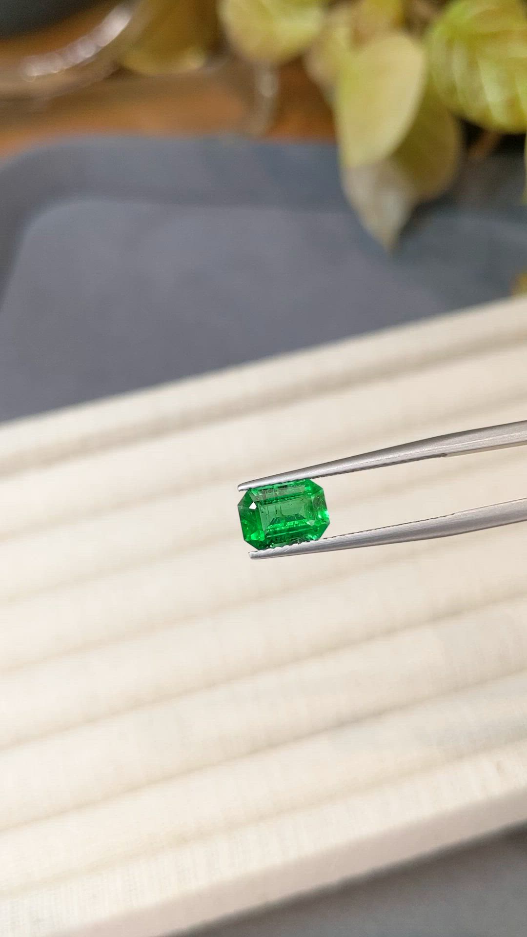 1.53 Ct. Emerald from Zambia Size Video