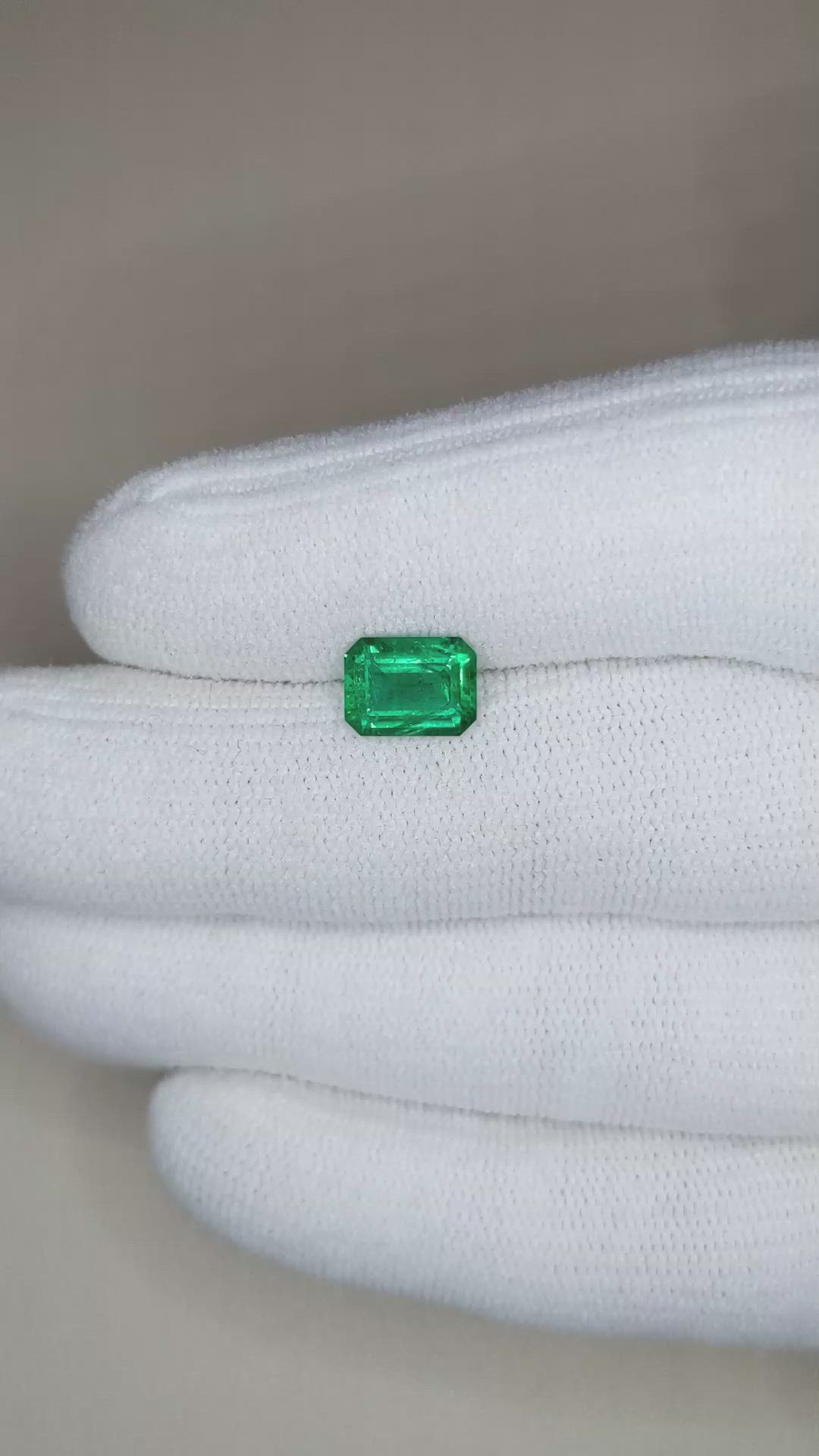 1.44 Ct. Emerald from Zambia Size Video