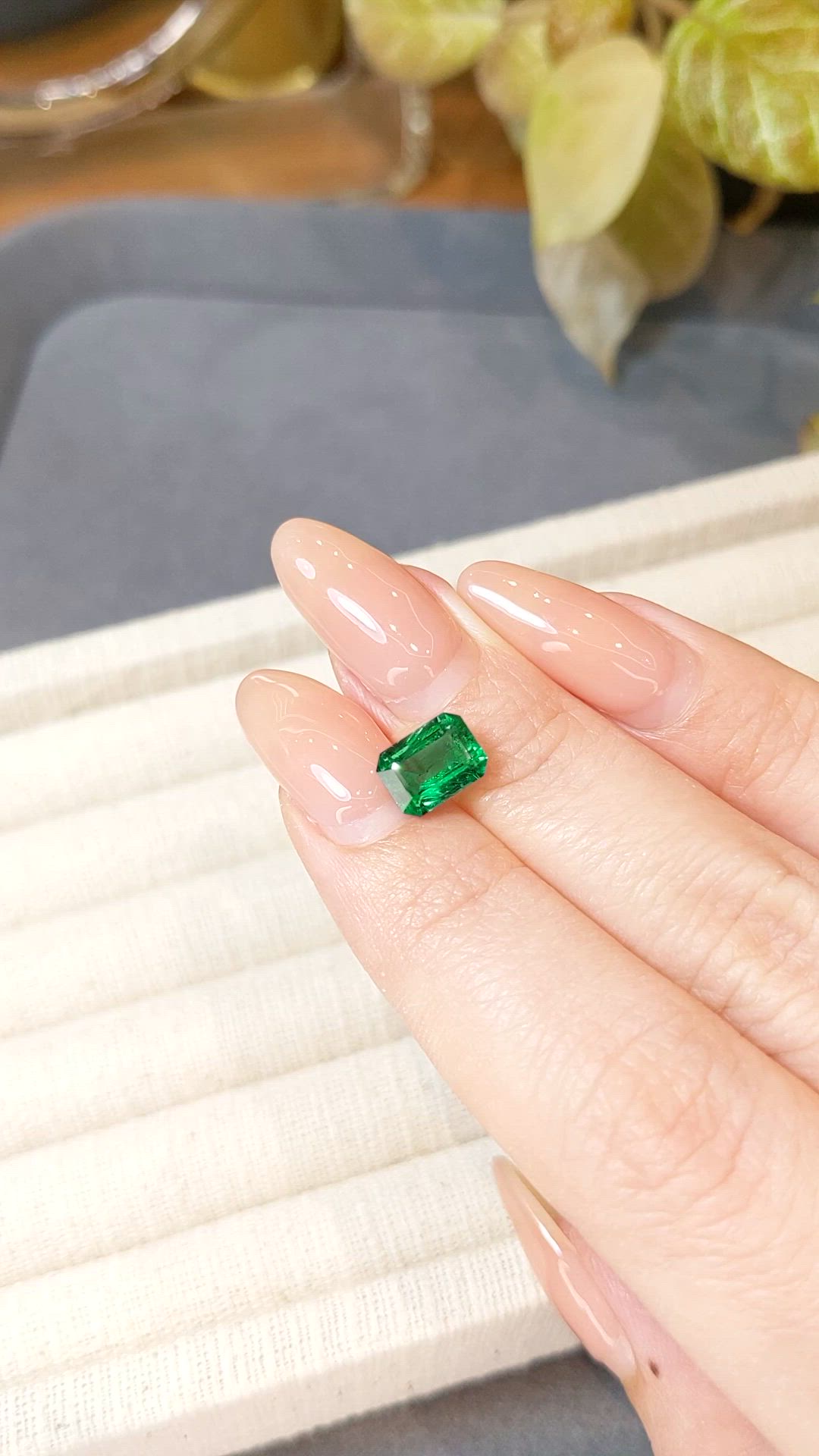 1.44 Ct. Emerald from Zambia Size Video