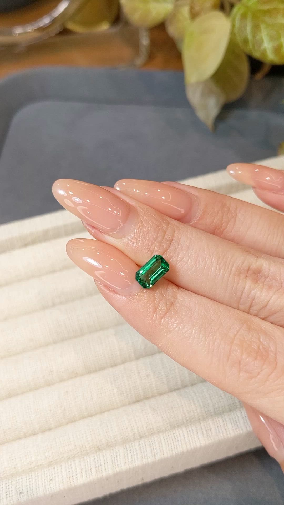 1.16 Ct. Emerald from Zambia Size Video
