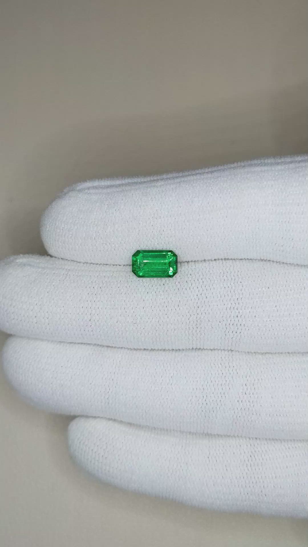 1.16 Ct. Emerald from Zambia Size Video