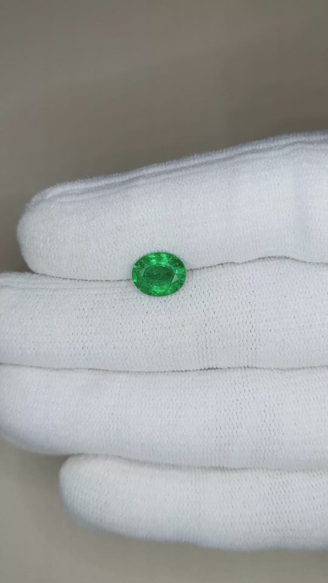 1.49 Ct. Emerald from Zambia Size Video