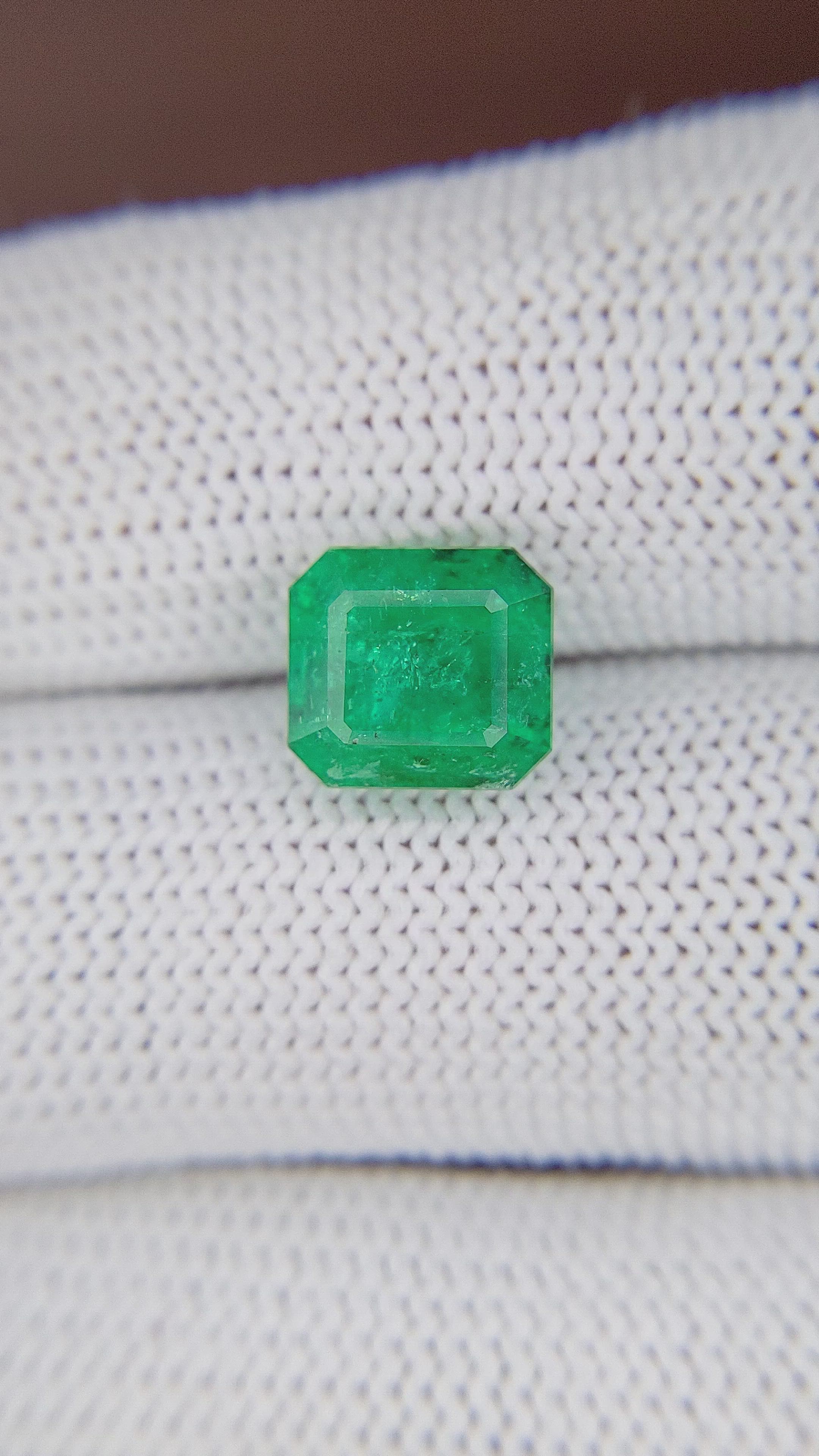 3.30 Ct. Emerald from Zambia Size Video