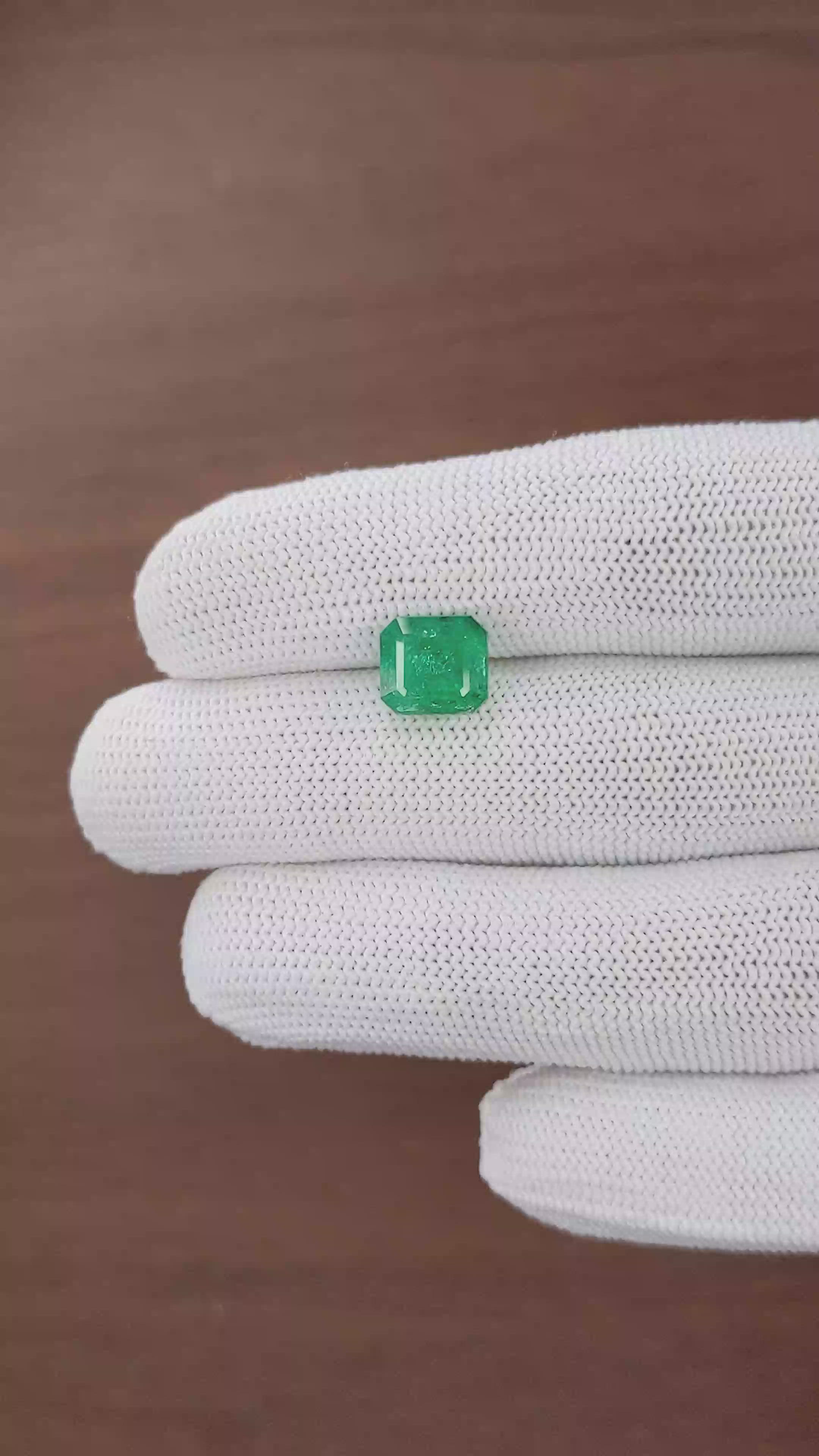 3.30 Ct. Emerald from Zambia Size Video
