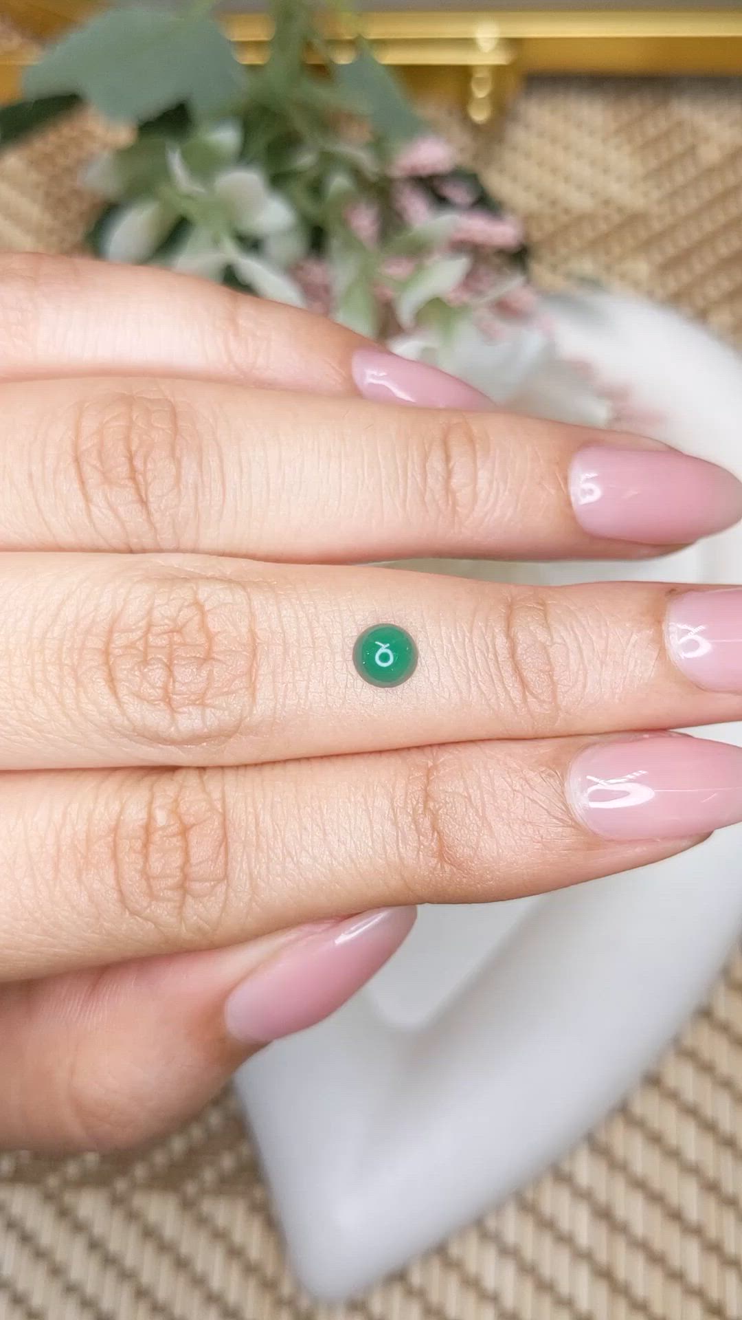 0.36 Ct. Cabochon Emerald from Colombia - Muzo Size Video