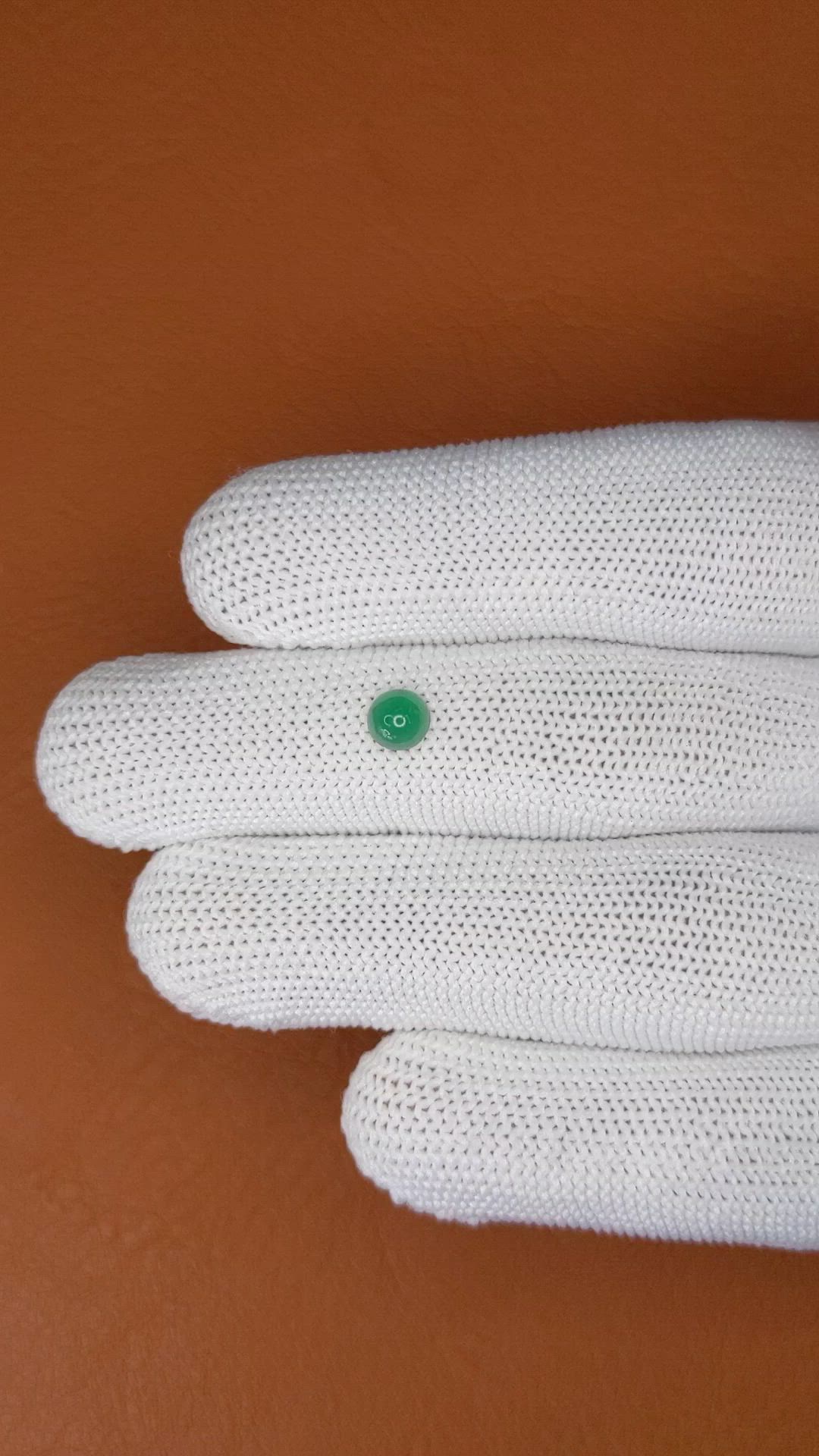 0.36 Ct. Cabochon Emerald from Colombia - Muzo Size Video