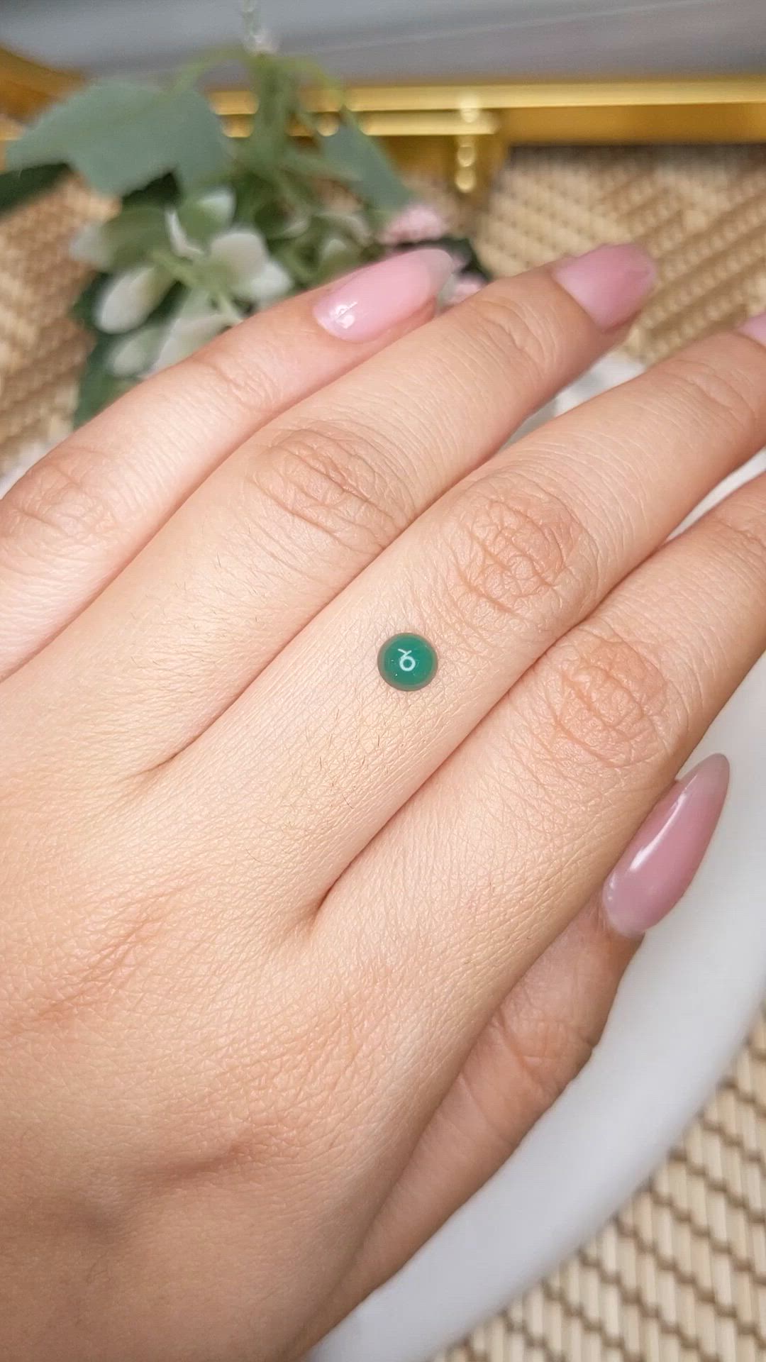 0.36 Ct. Cabochon Emerald from Colombia - Muzo Size Video