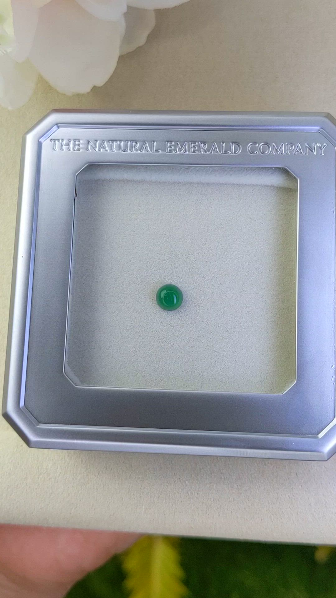 0.36 Ct. Cabochon Emerald from Colombia - Muzo Size Video