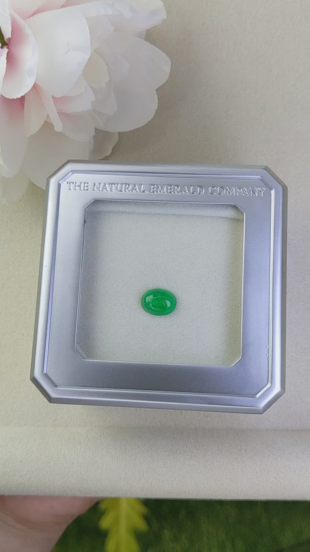 1.83 Ct. Cabochon Emerald from Colombia - Muzo Size Video