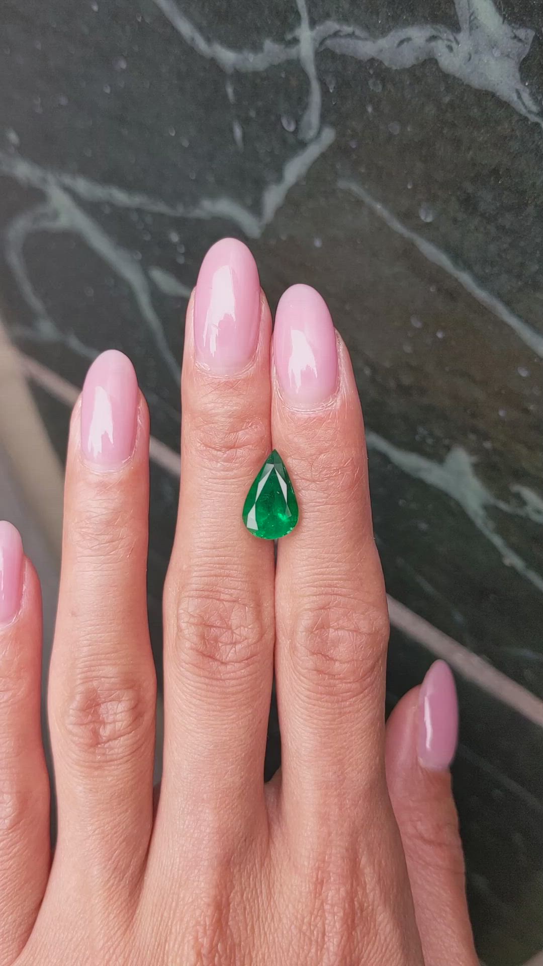3.14 Ct. Emerald from Zambia Size Video