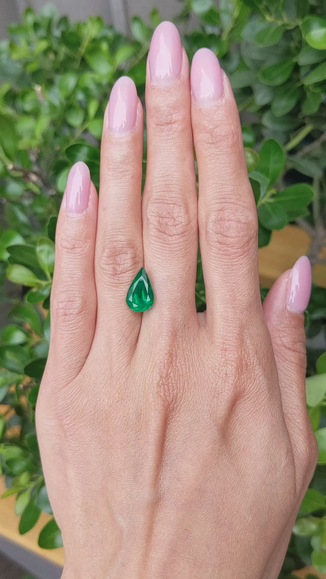 3.14 Ct. Emerald from Zambia Size Video
