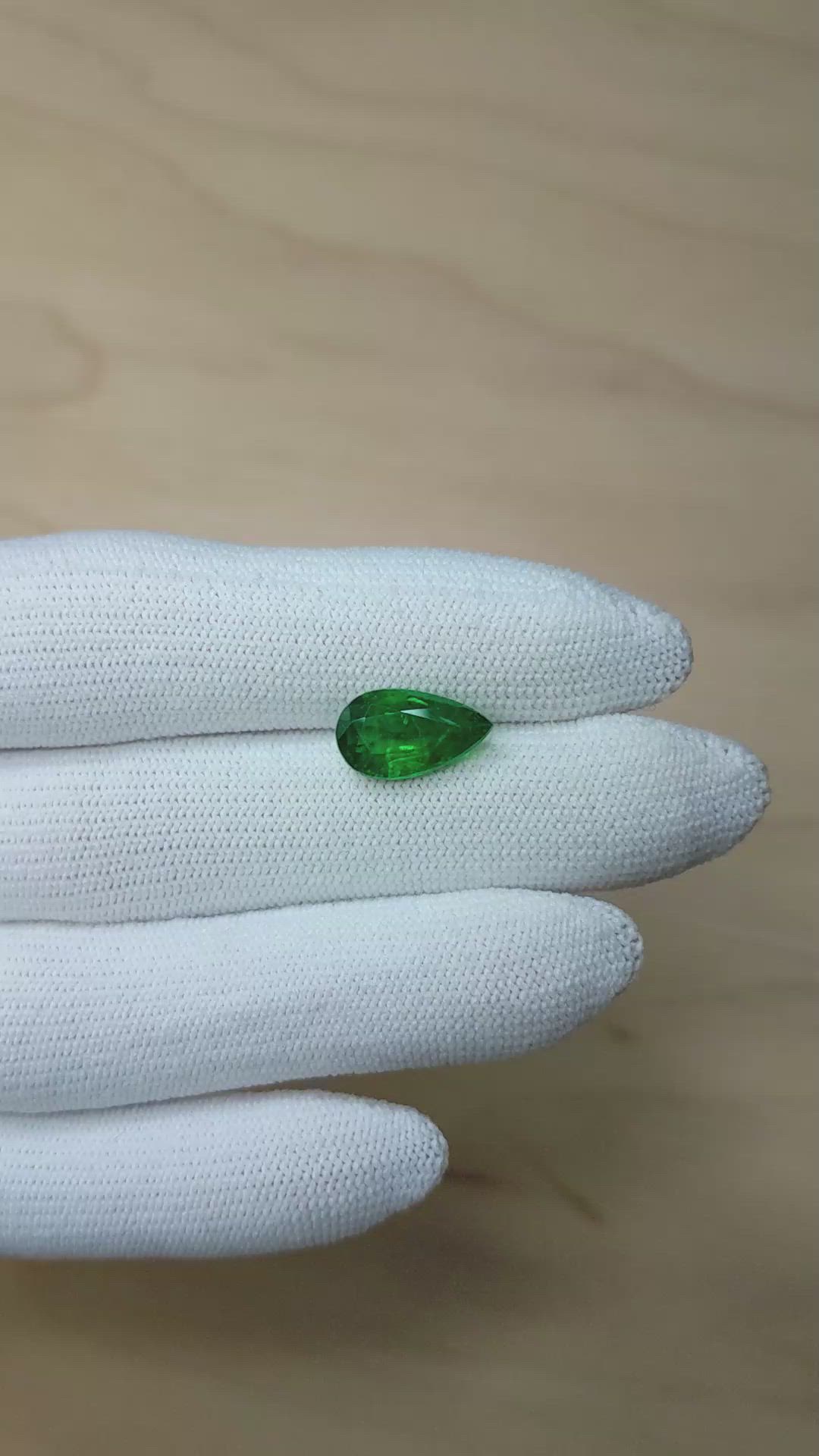 2.86 Ct. Emerald from Zambia Size Video