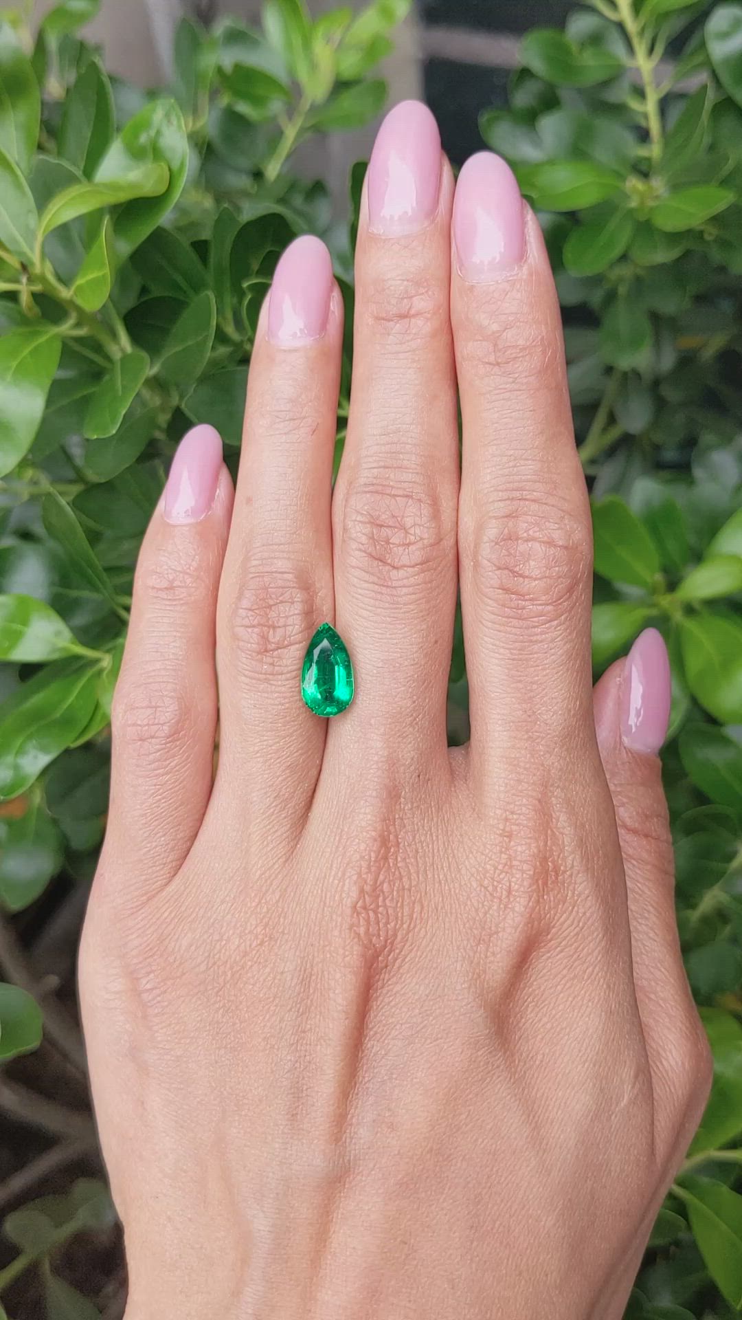 2.60 Ct. Emerald from Zambia Size Video