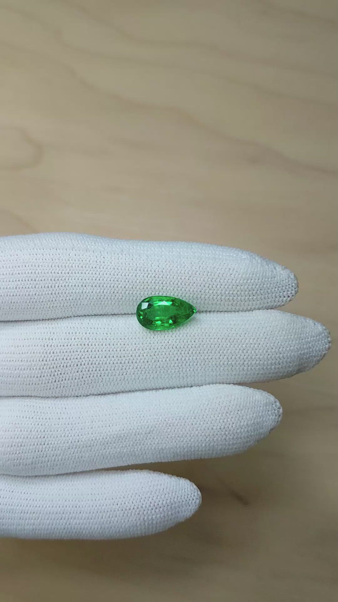 2.60 Ct. Emerald from Zambia Size Video