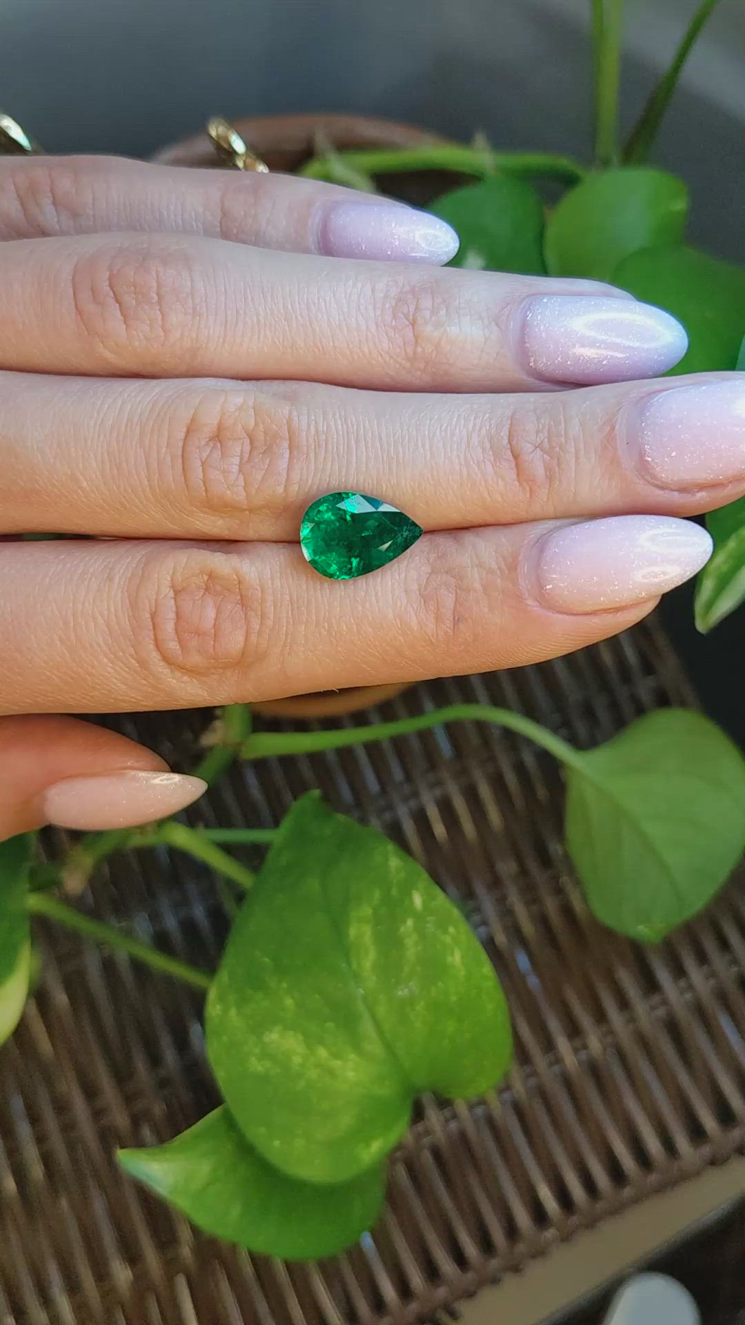 3.45 Ct. Emerald from Zambia Size Video