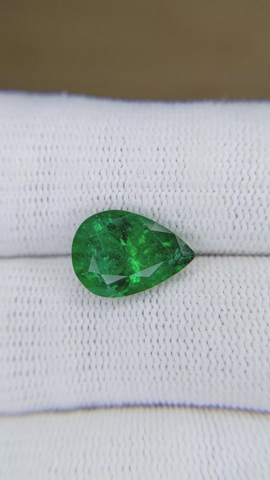 3.45 Ct. Emerald from Zambia Size Video