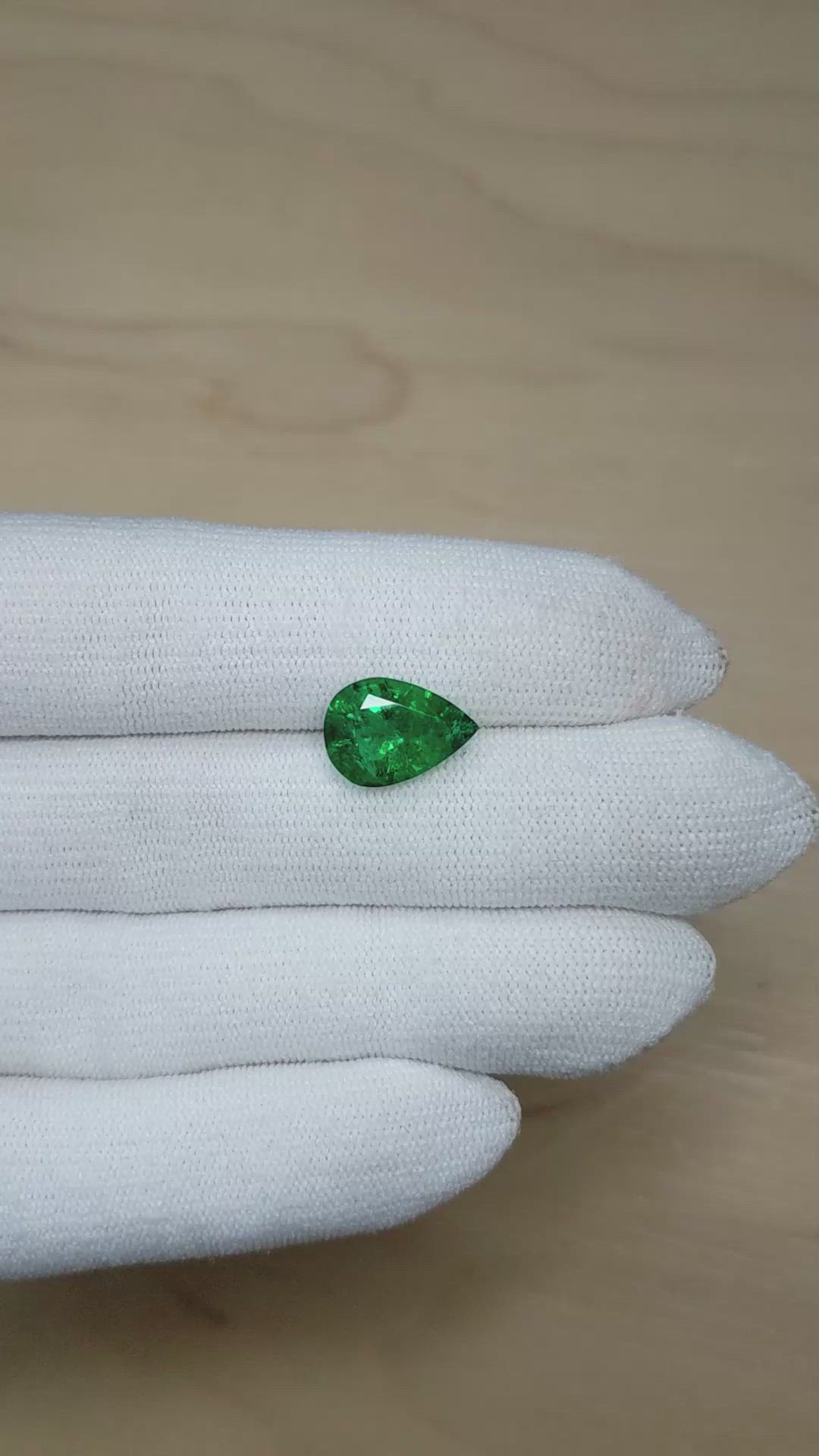 3.45 Ct. Emerald from Zambia Size Video
