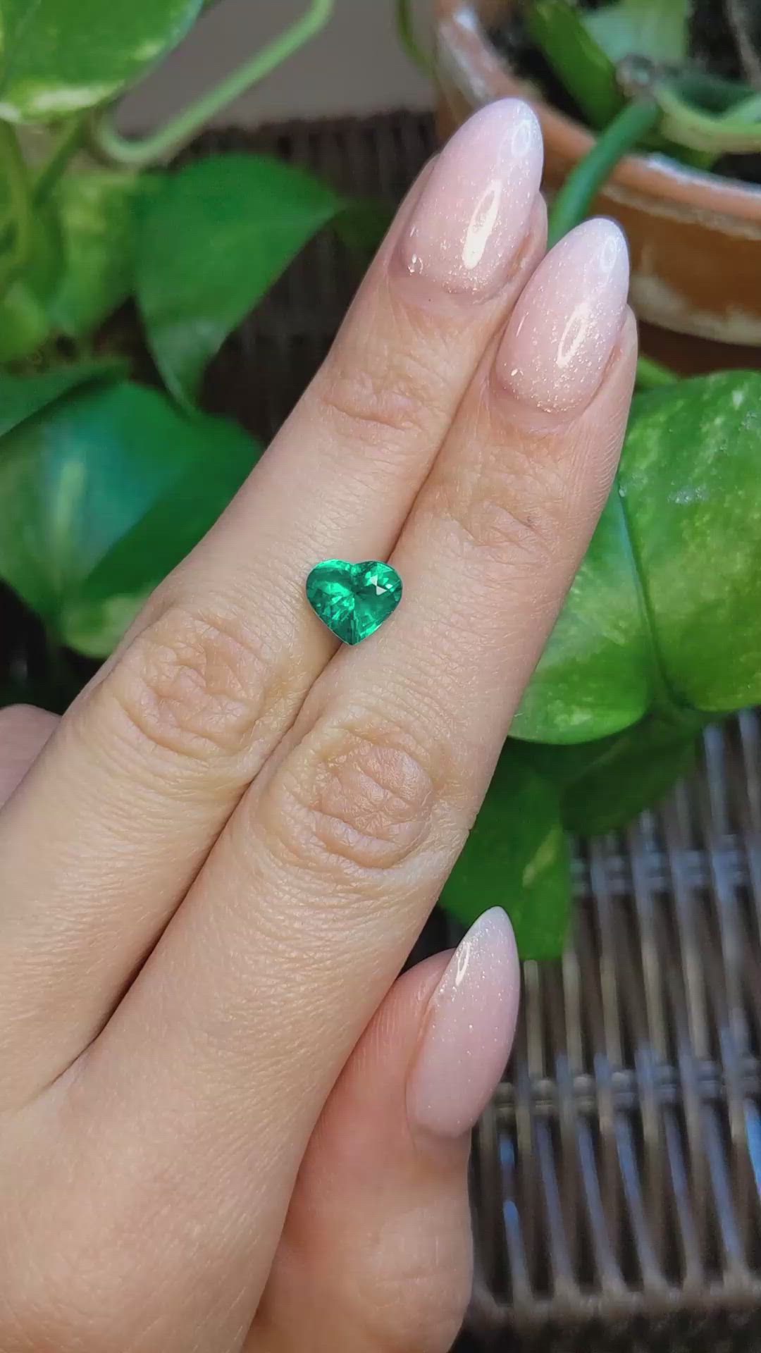 1.56 Ct. Emerald from Brazil Size Video