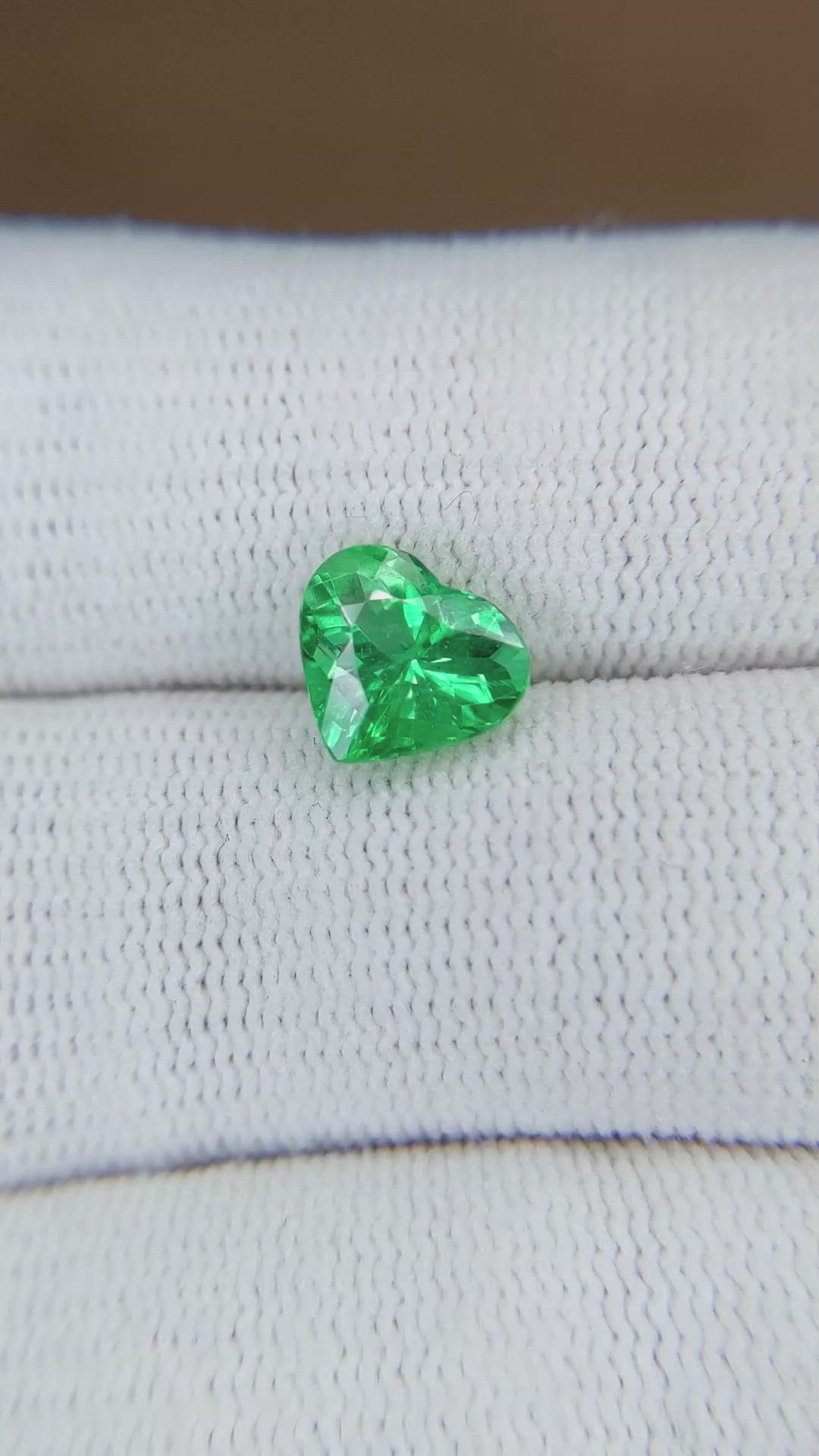 1.56 Ct. Emerald from Brazil Size Video