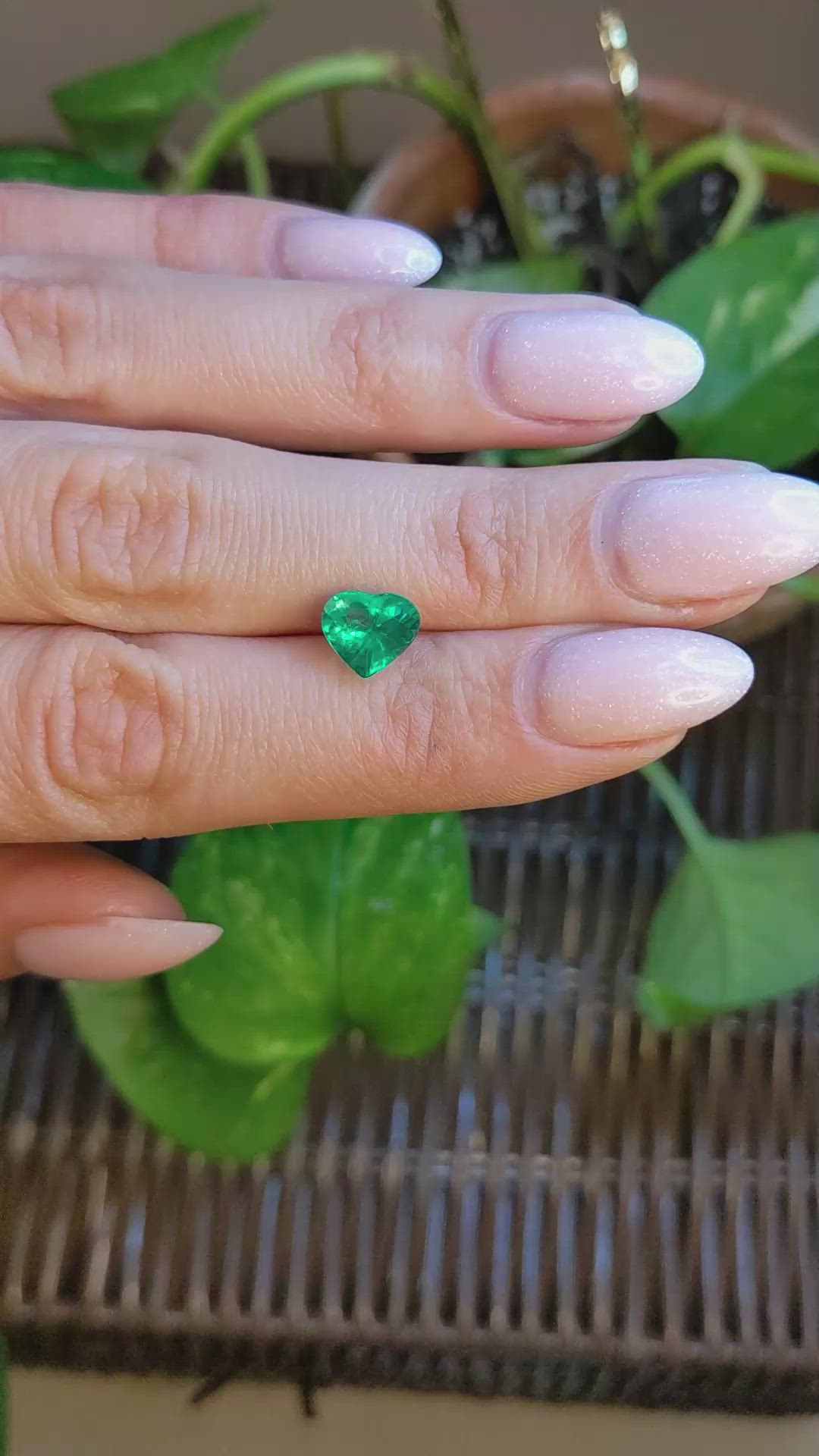 1.56 Ct. Emerald from Brazil Size Video