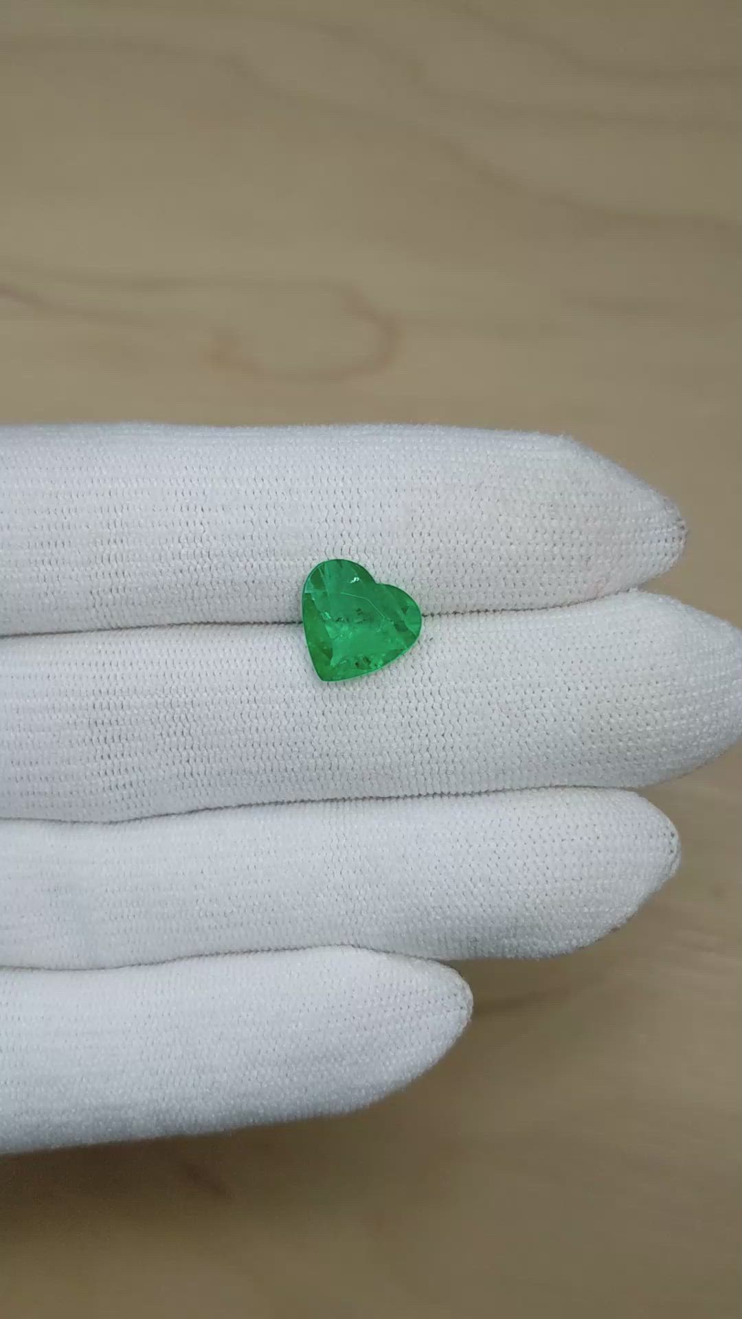 2.55 Ct. Emerald from Brazil Size Video