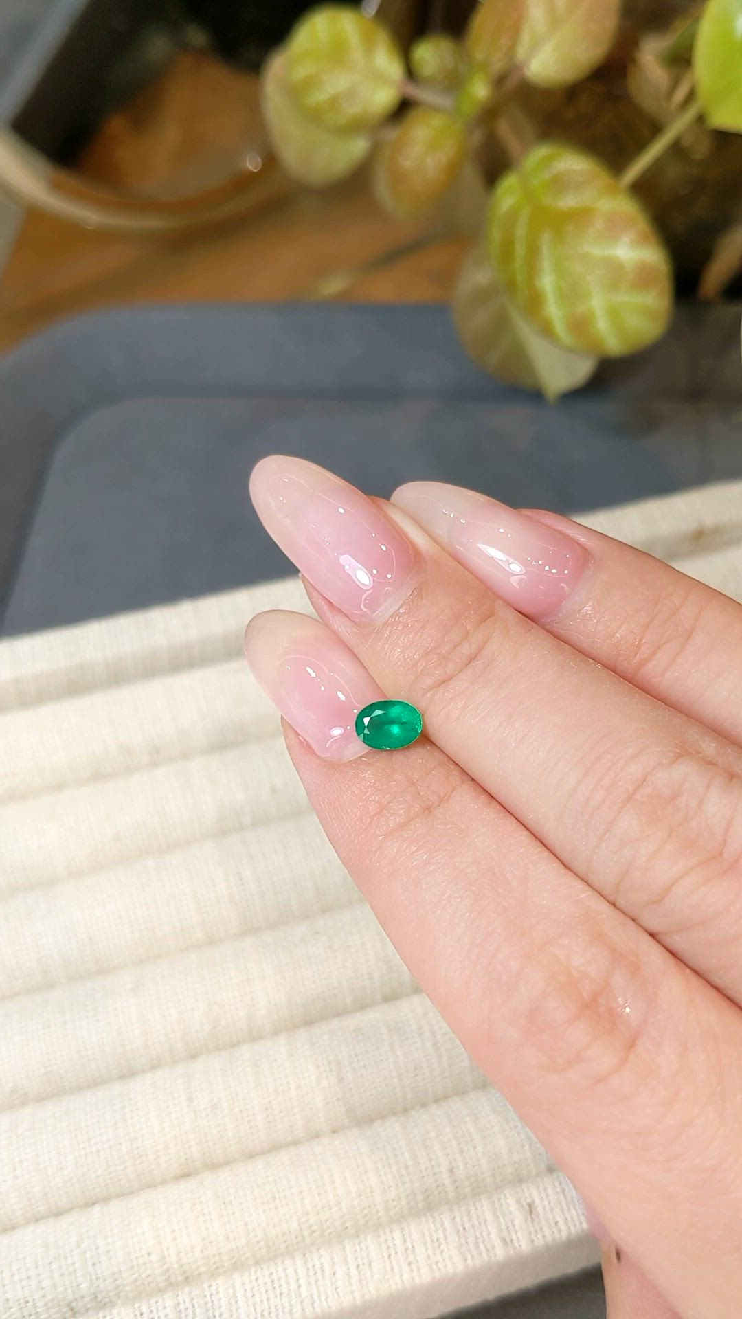 0.56 Ct. Emerald from Afghanistan Size Video