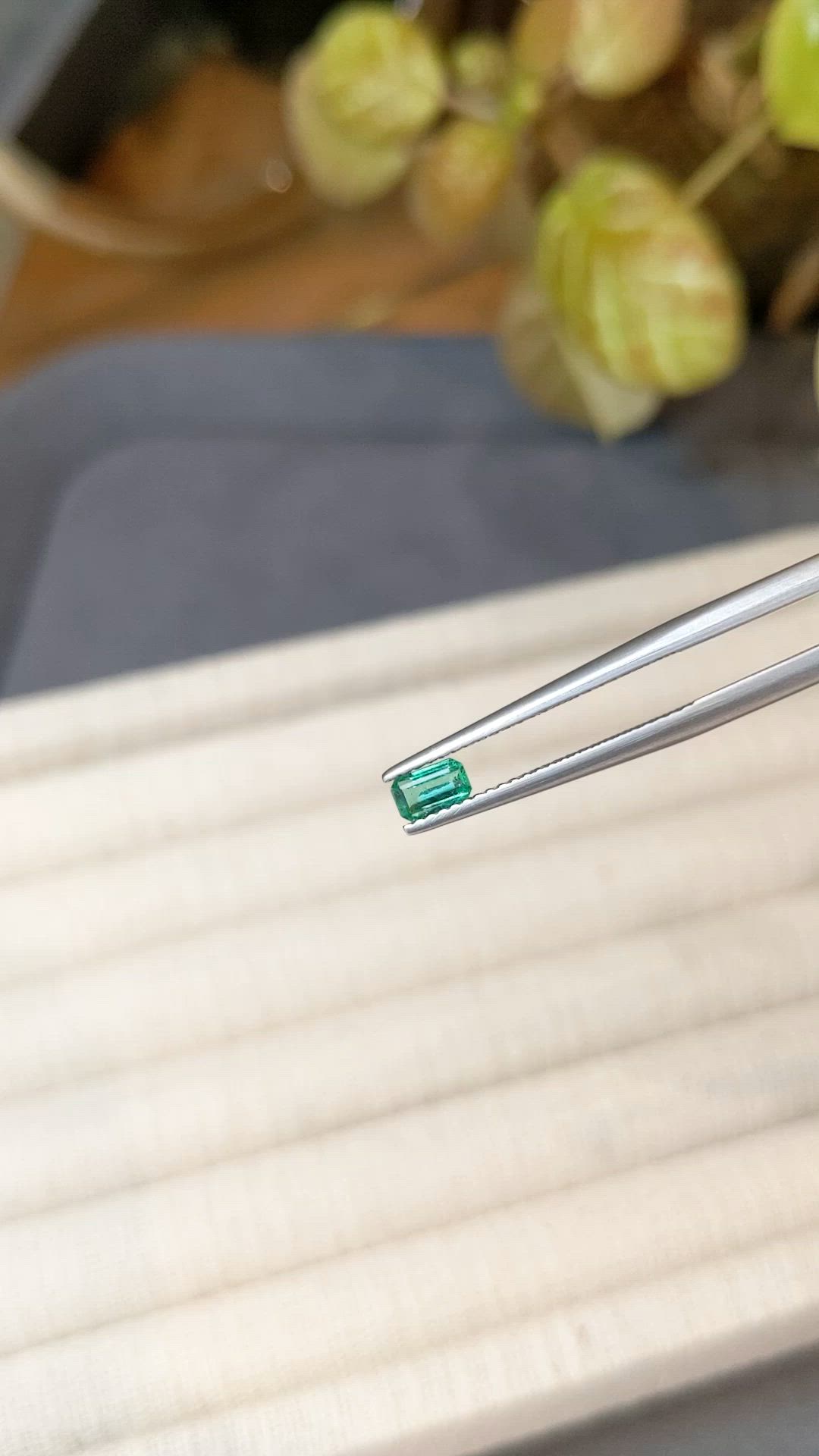0.29 Ct. Emerald from Afghanistan Size Video