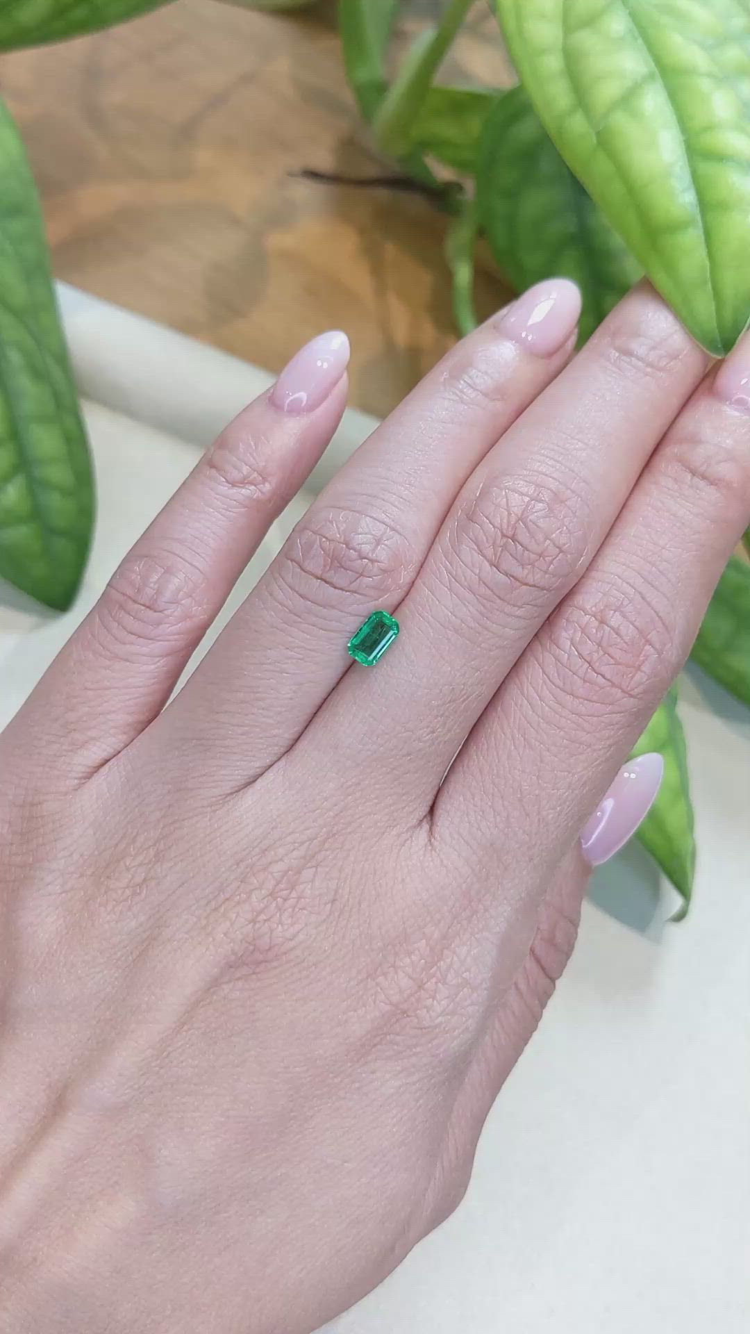 0.44 Ct. Emerald from Afghanistan Size Video