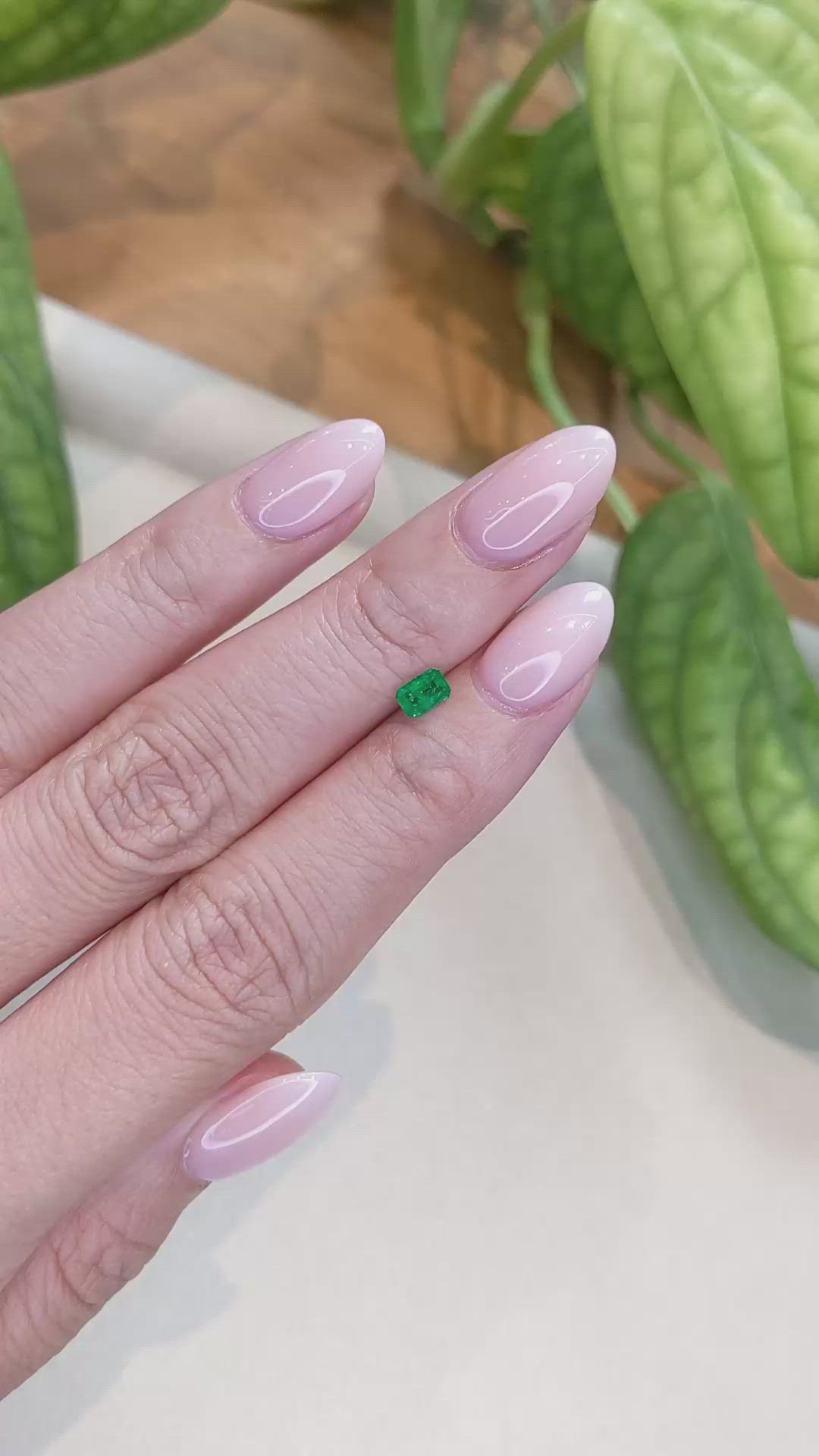0.29 Ct. Emerald from Afghanistan Size Video