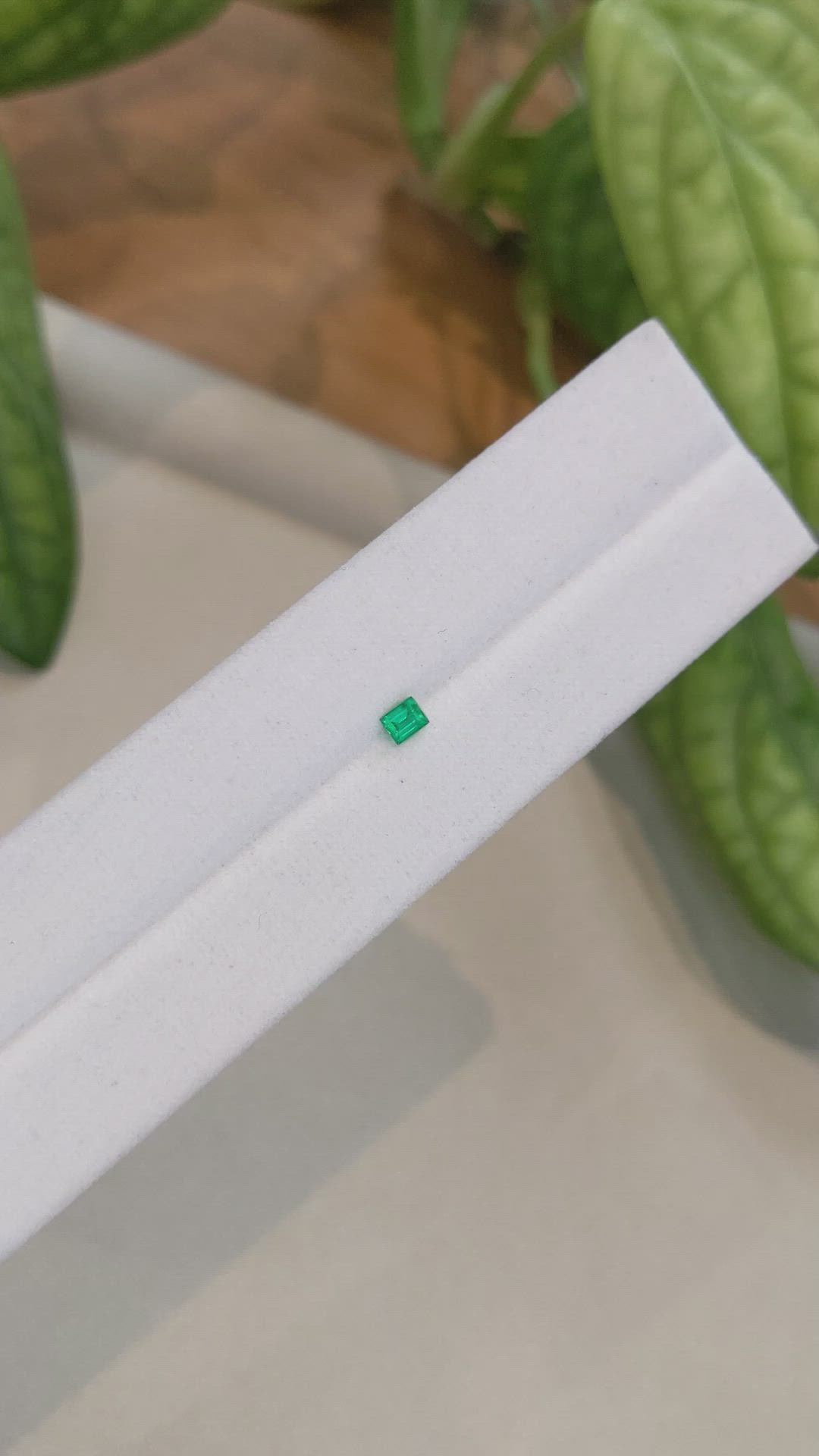 0.13 Ct. Emerald from Afghanistan Size Video