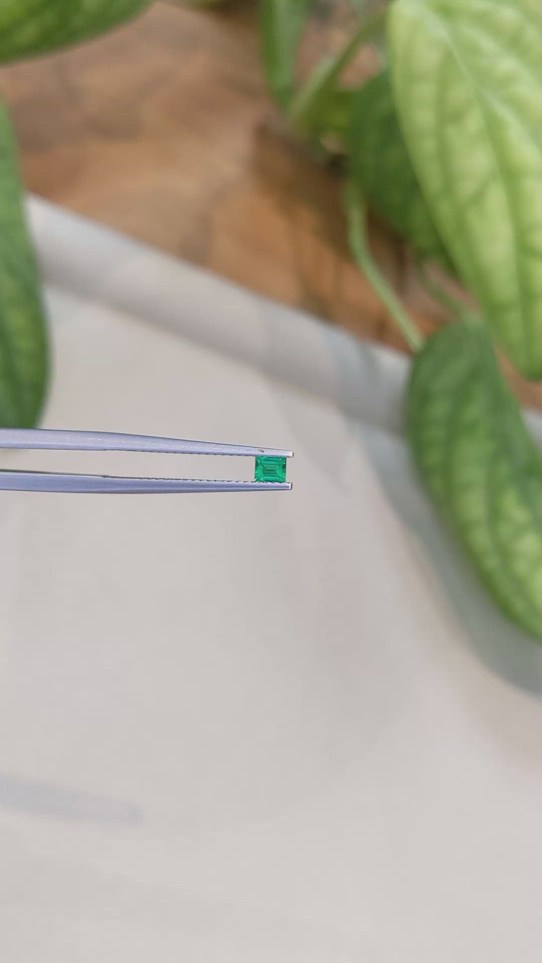 0.13 Ct. Emerald from Afghanistan Size Video