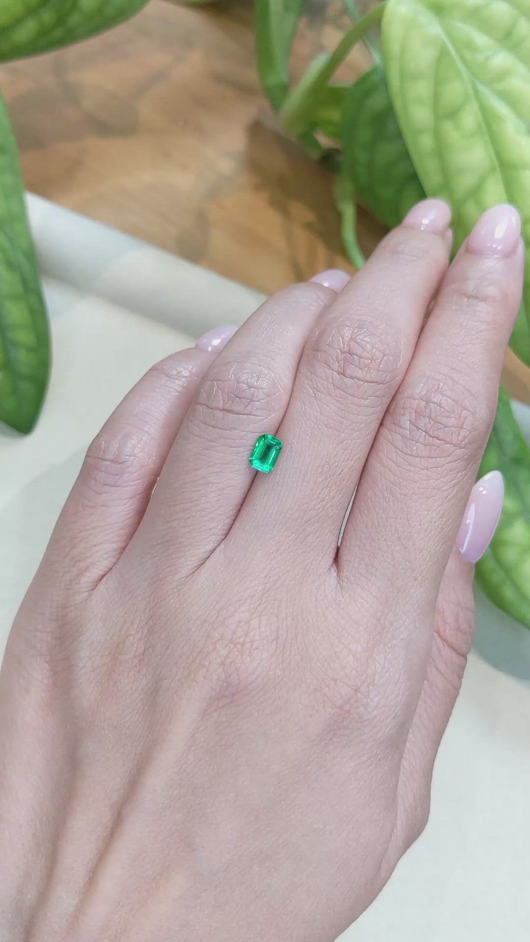 0.46 Ct. Emerald from Afghanistan Size Video