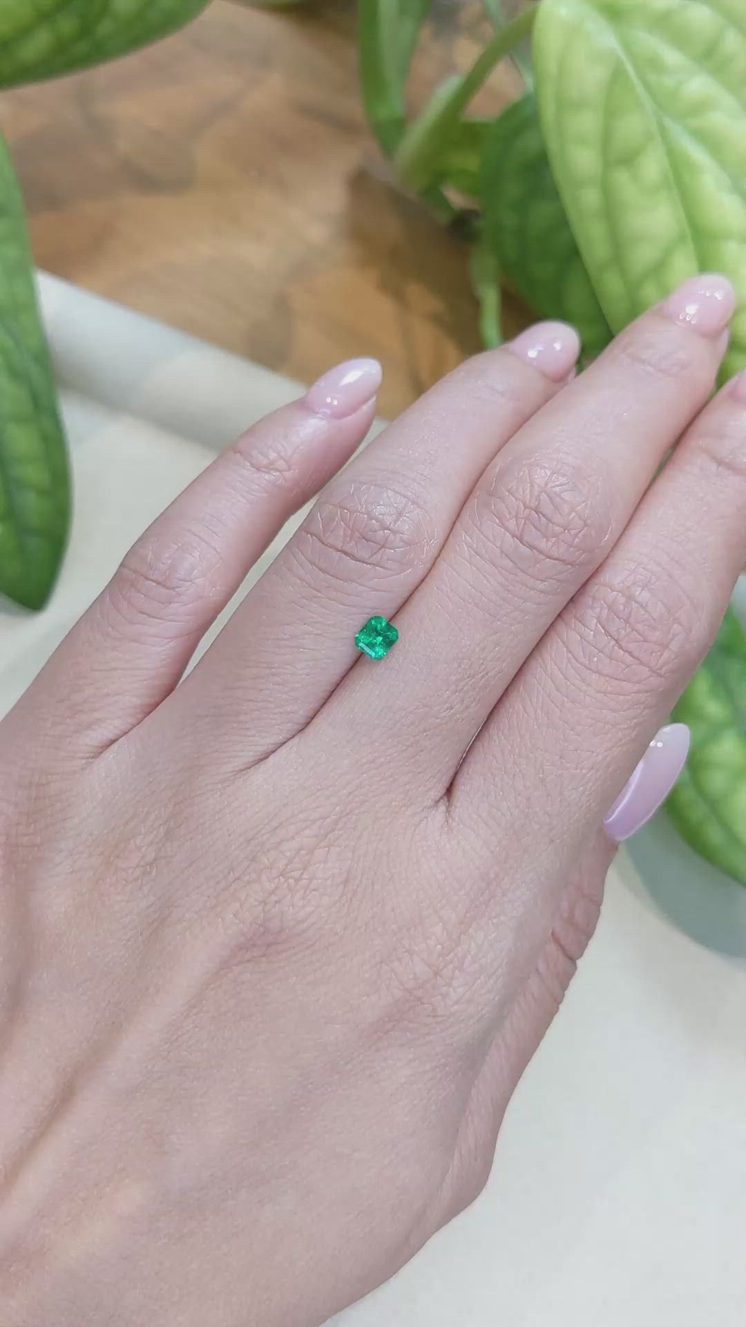 0.29 Ct. Emerald from Afghanistan Size Video