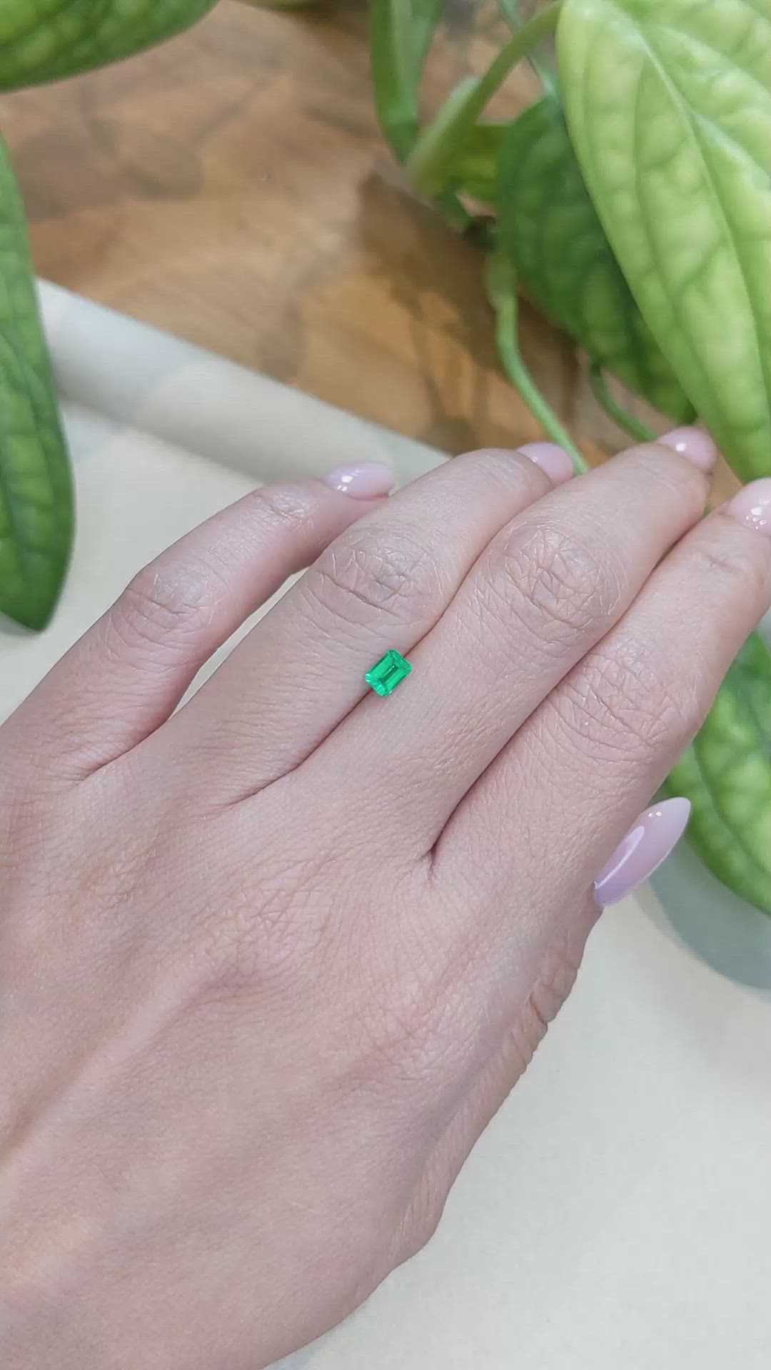 0.28 Ct. Emerald from Afghanistan Size Video
