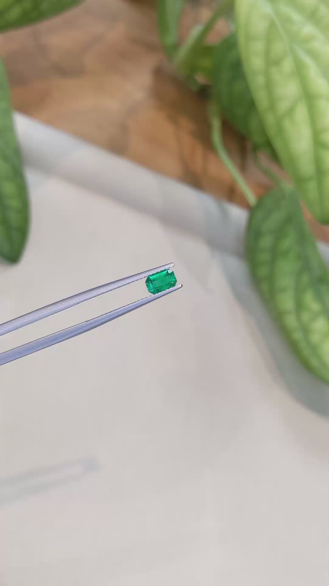0.46 Ct. Emerald from Afghanistan Size Video