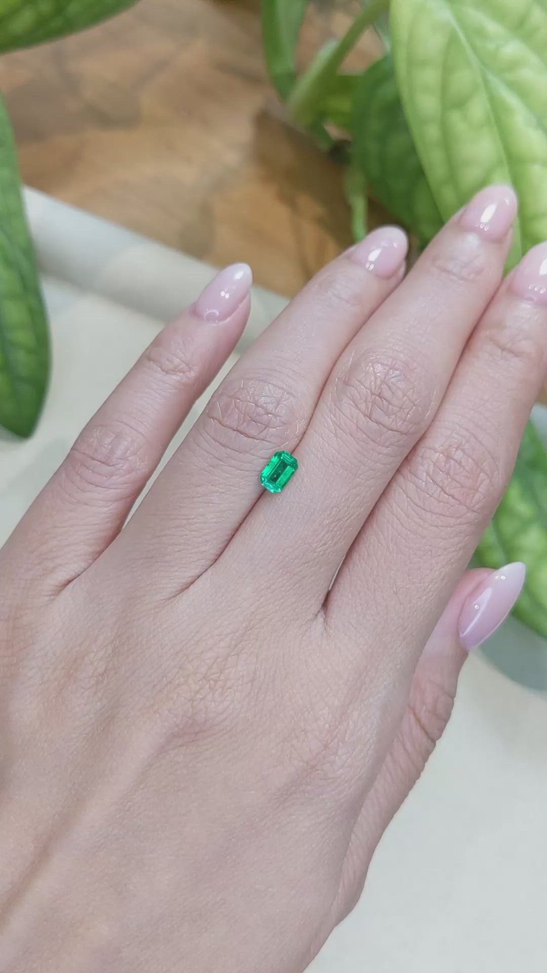 0.46 Ct. Emerald from Afghanistan Size Video