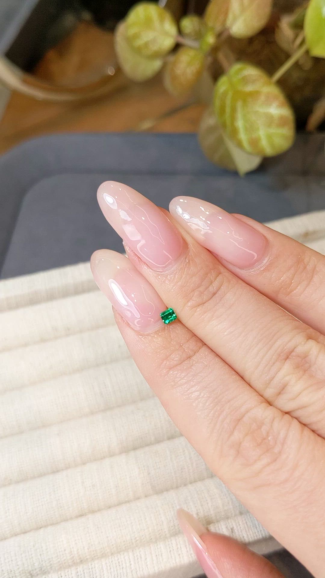 0.13 Ct. Emerald from Afghanistan Size Video