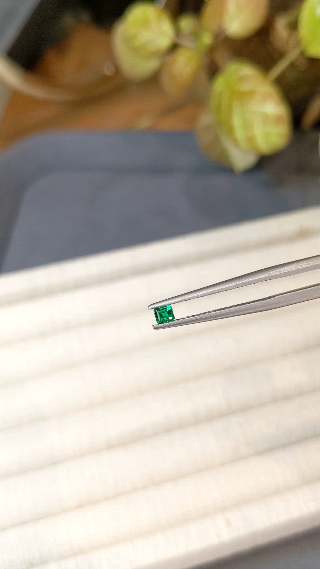 0.13 Ct. Emerald from Afghanistan Size Video