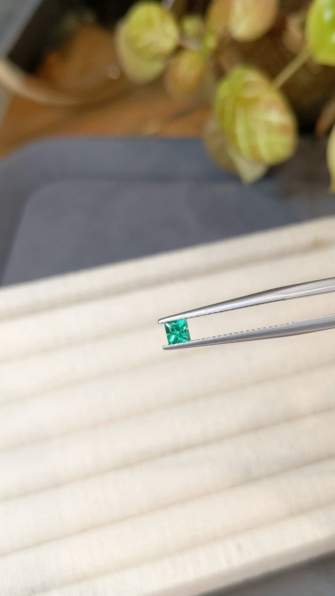 0.23 Ct. Emerald from Afghanistan Size Video