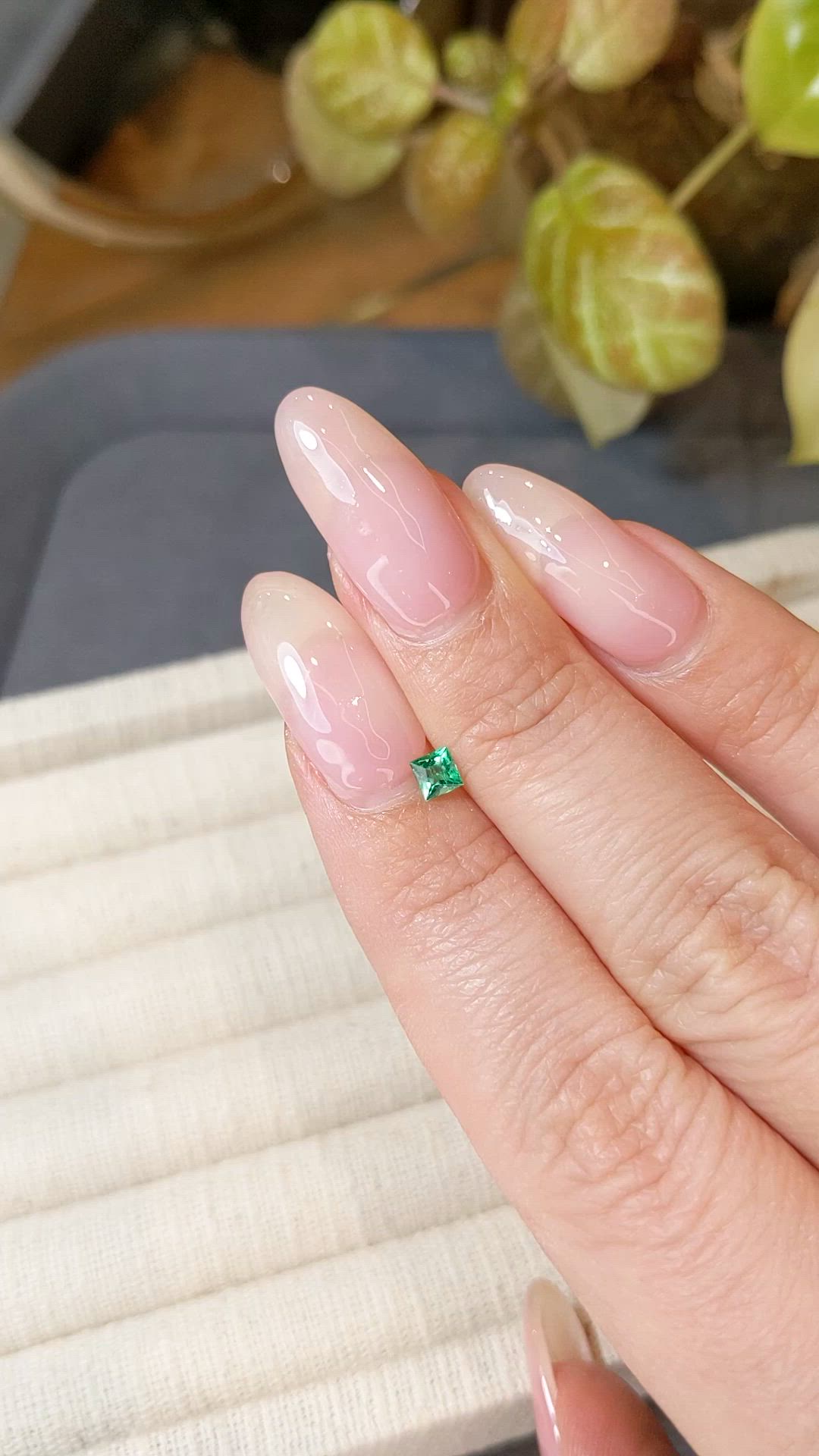 0.18 Ct. Emerald from Afghanistan Size Video