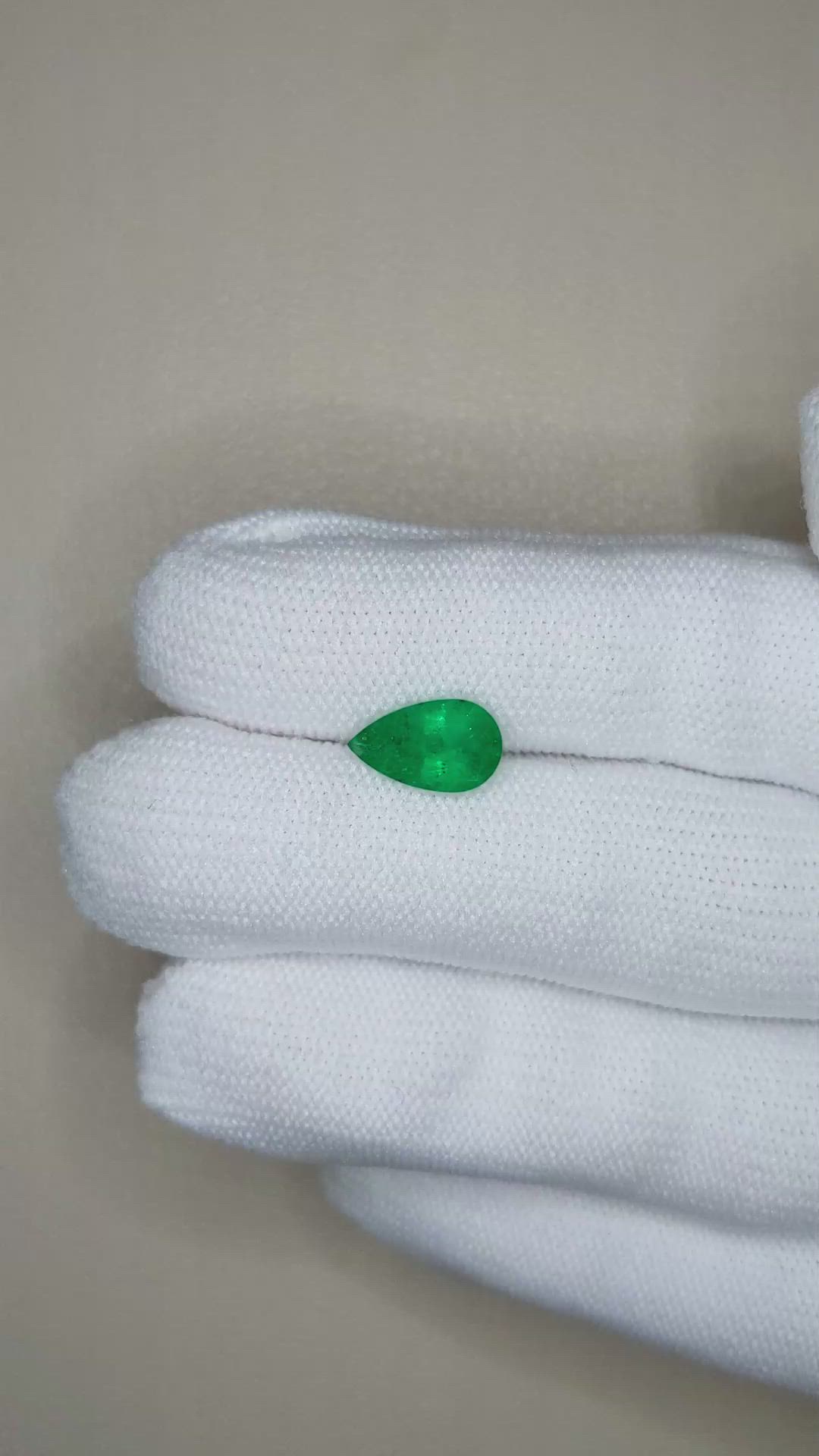 1.63 Ct. Emerald from Zambia Size Video
