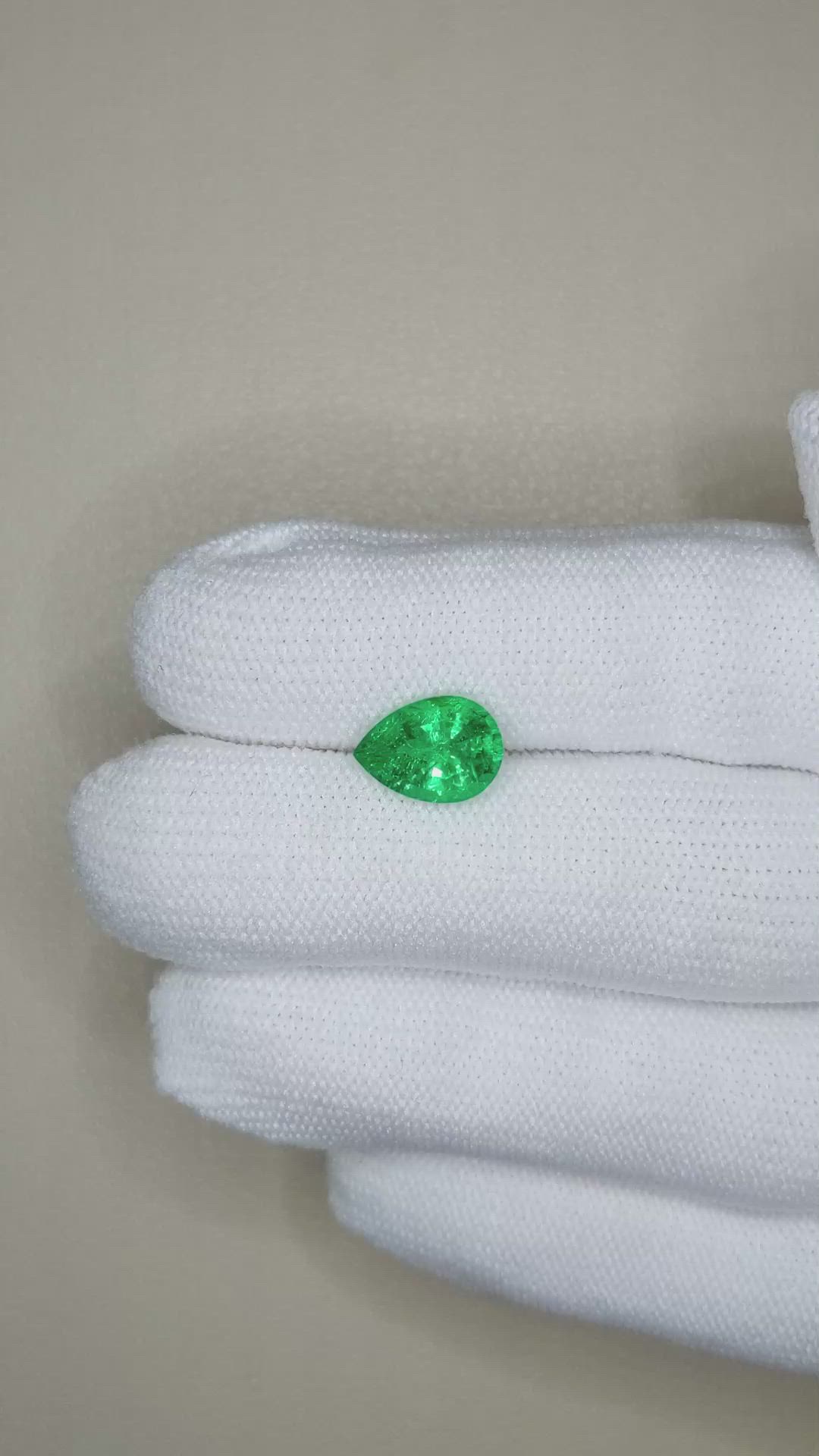 1.90 Ct. Emerald from Zambia Size Video